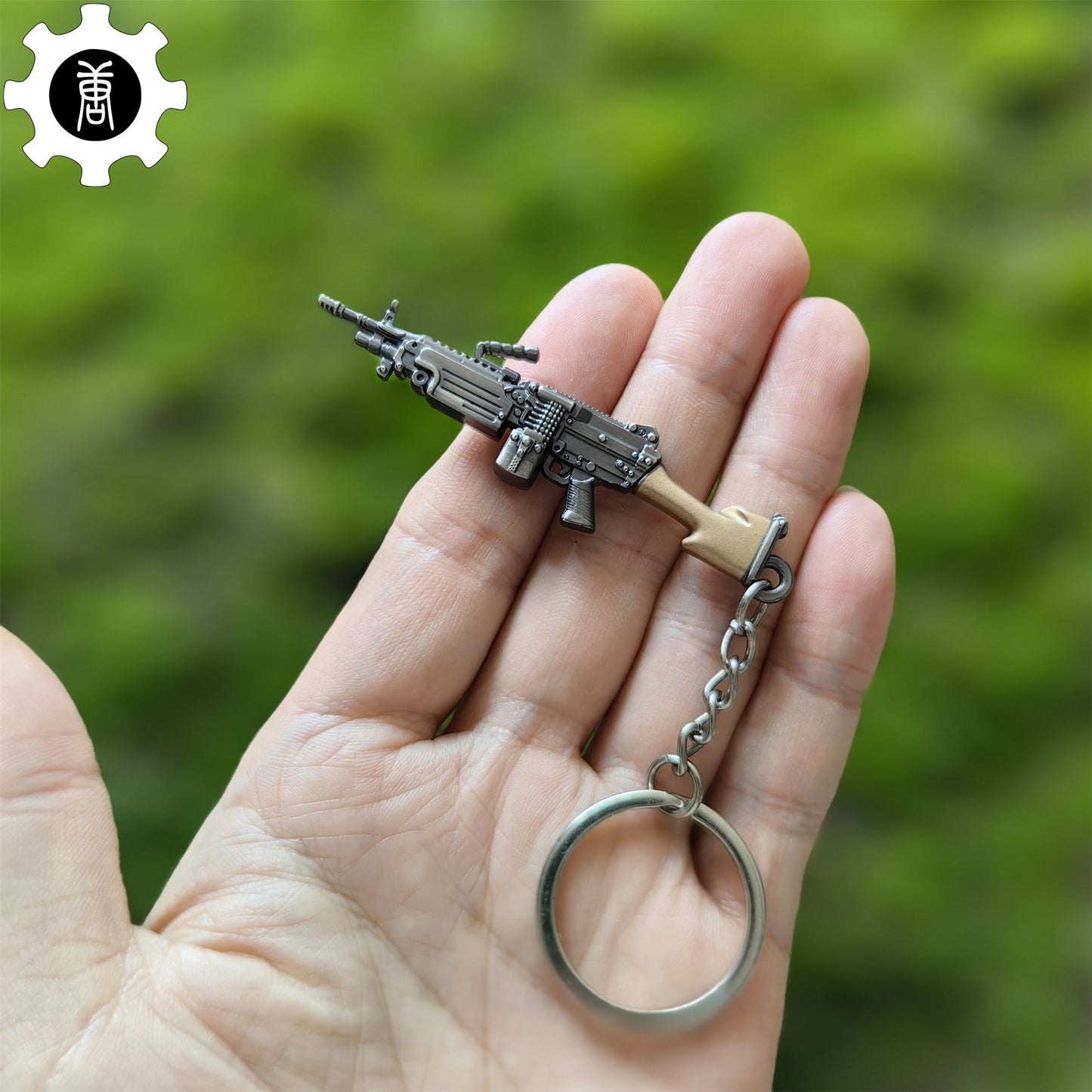 5 in 1 World Famous Machine Gun Keychain