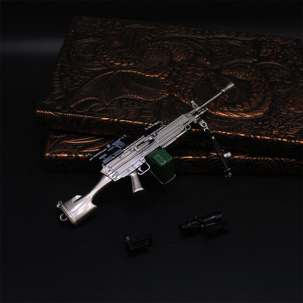 M249 Metal Miniature Gun Model 16.5CM/6.5"