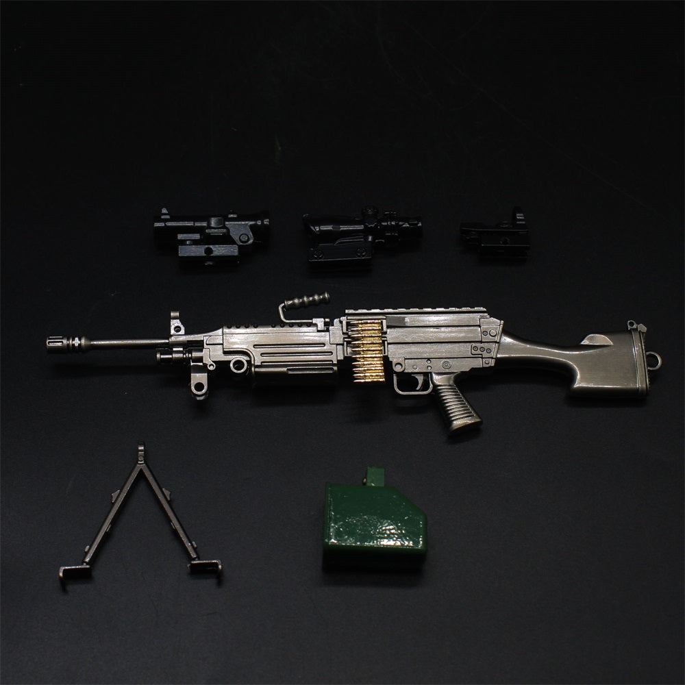 M249 Metal Miniature Gun Model 16.5CM/6.5"
