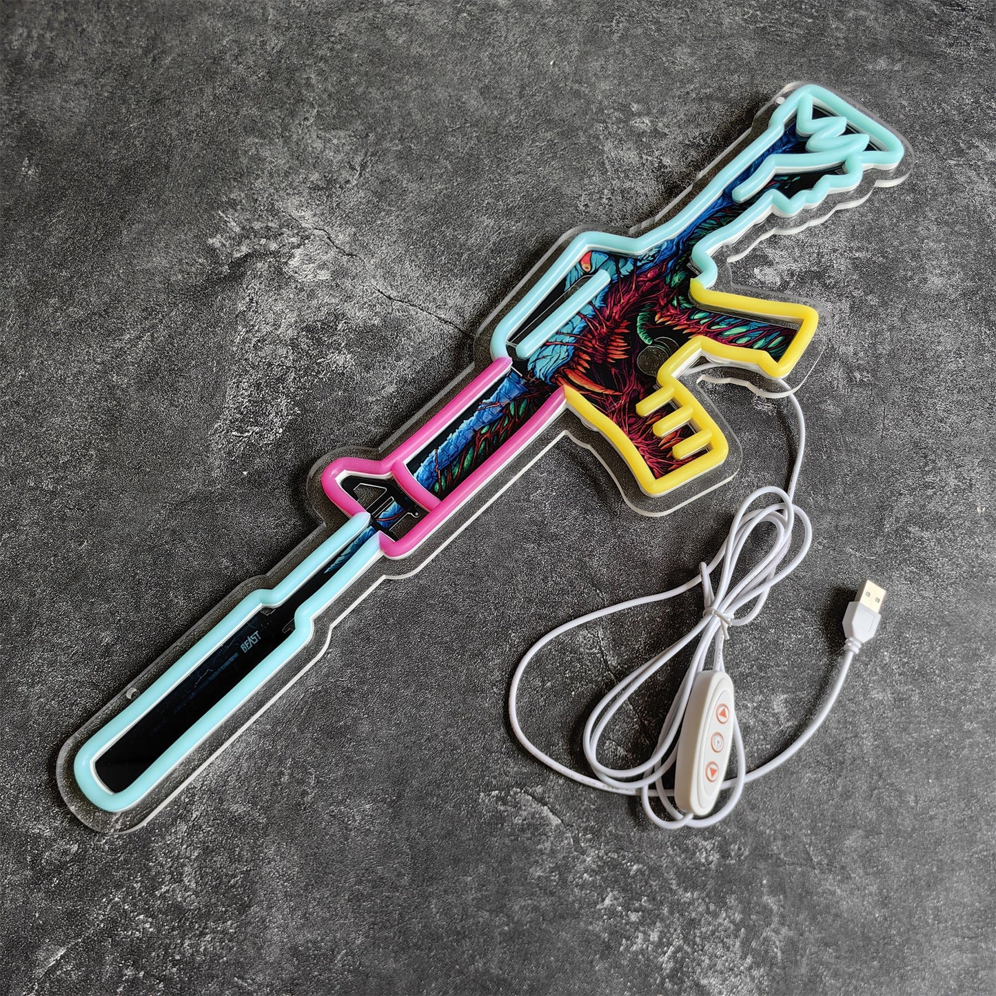 Customized CSGO Rare Skin M4A1-S Neon Light Wall Decor