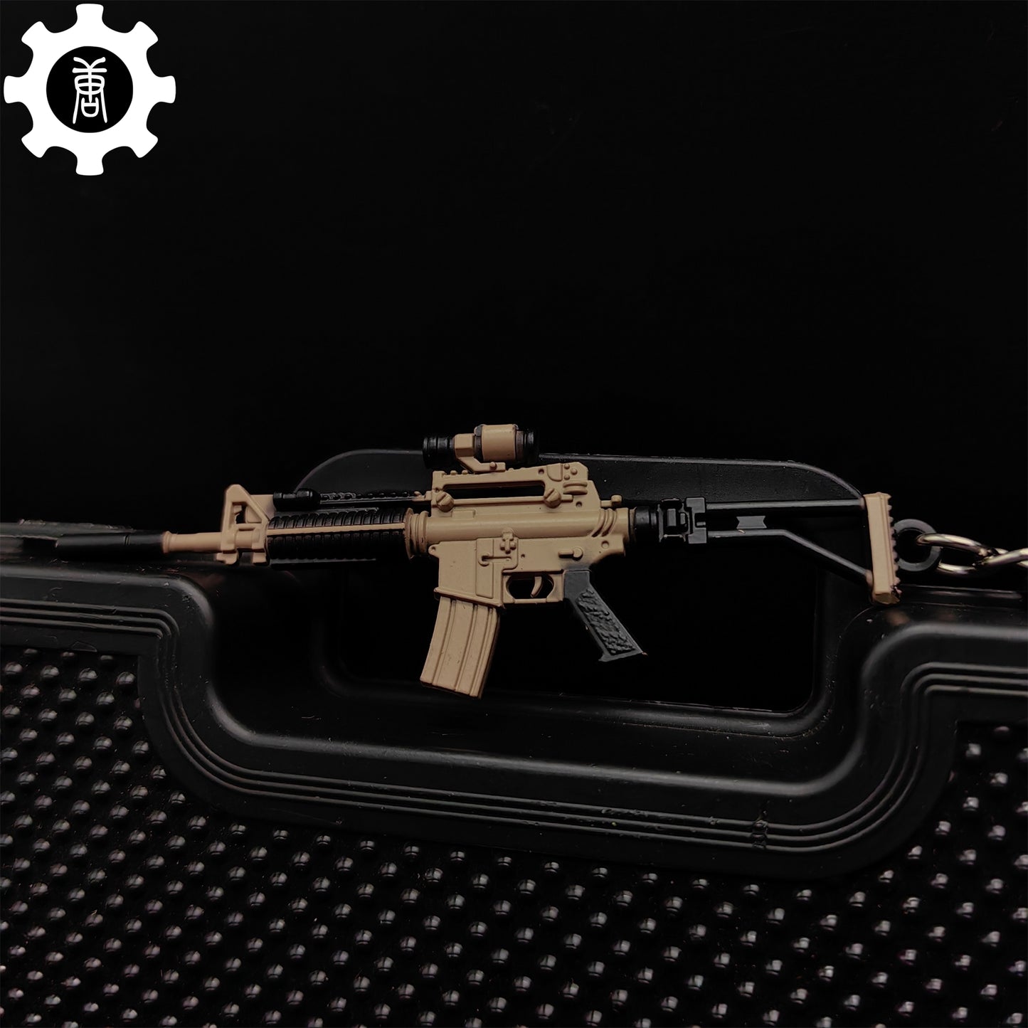 21 in 1 World Famous Assault Rifle Gun Keychain Metal Pendant For Military Hobby