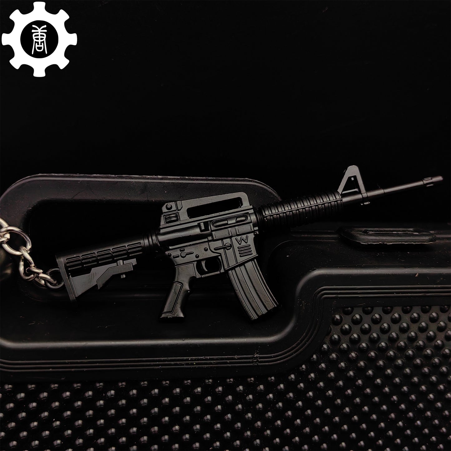 21 in 1 World Famous Assault Rifle Gun Keychain Metal Pendant For Military Hobby