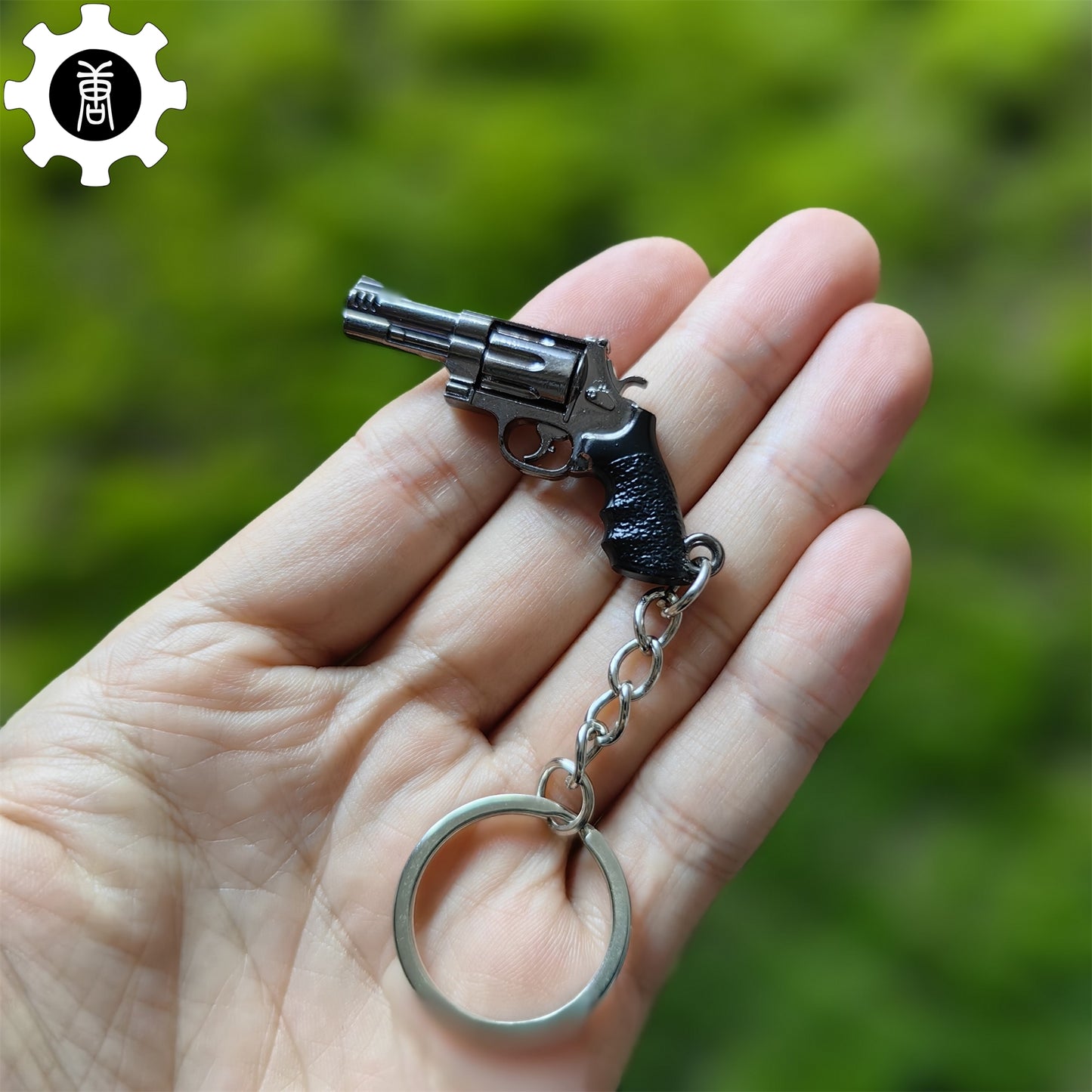 12 In 1 Metal World Famous Pistol Revolver Gun Keychain