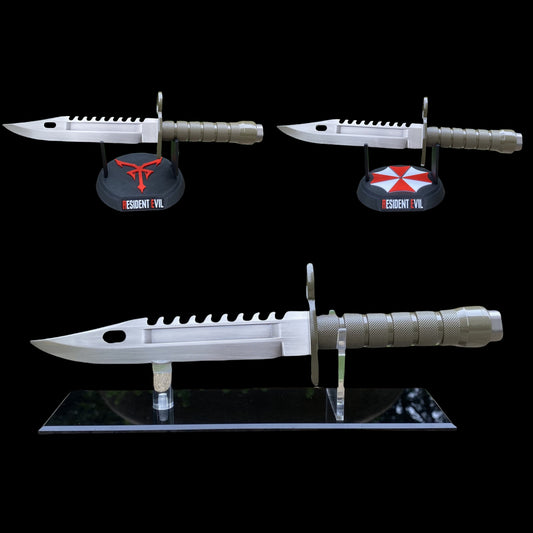 Re4 Leon Combat Knife Metal Blunt Blade Replica