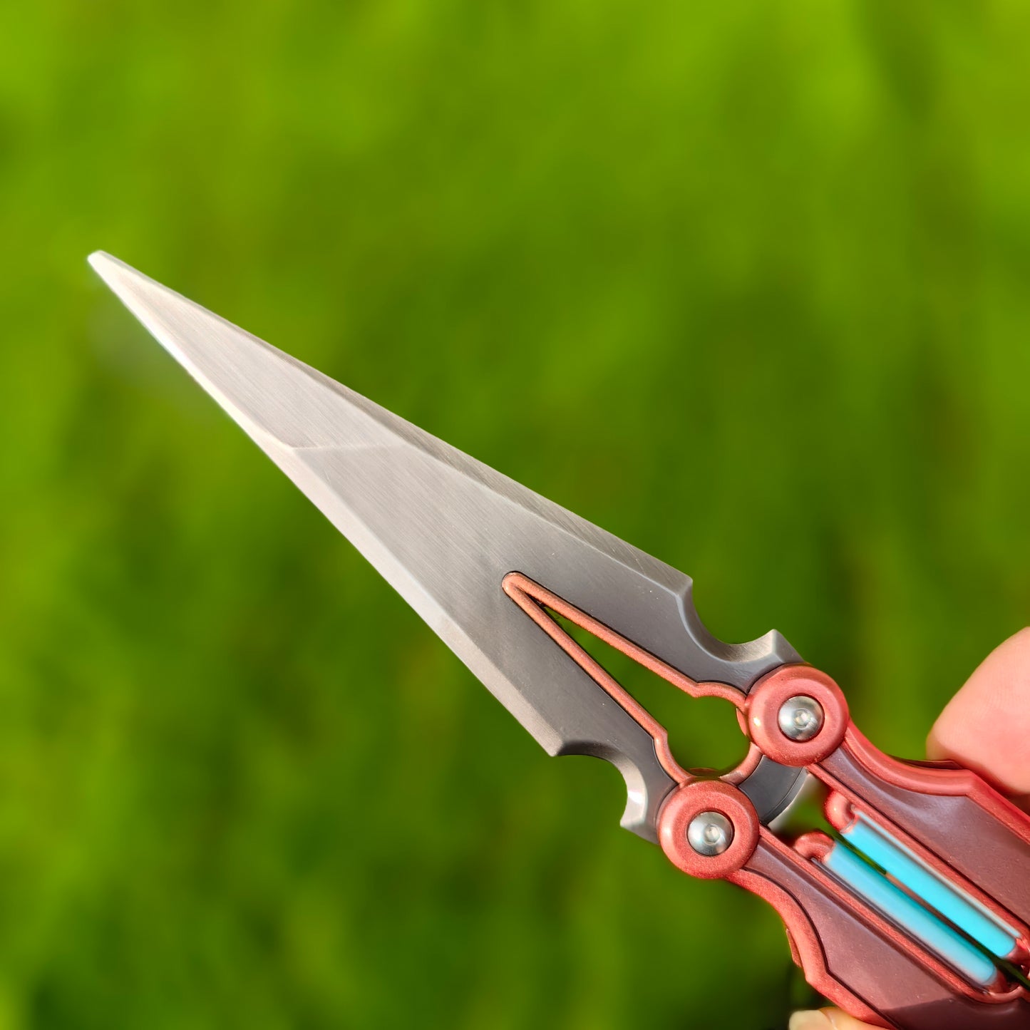 Metal Magepunk 3.0 Sparkswitch Knife Dull Blade Replica For Display