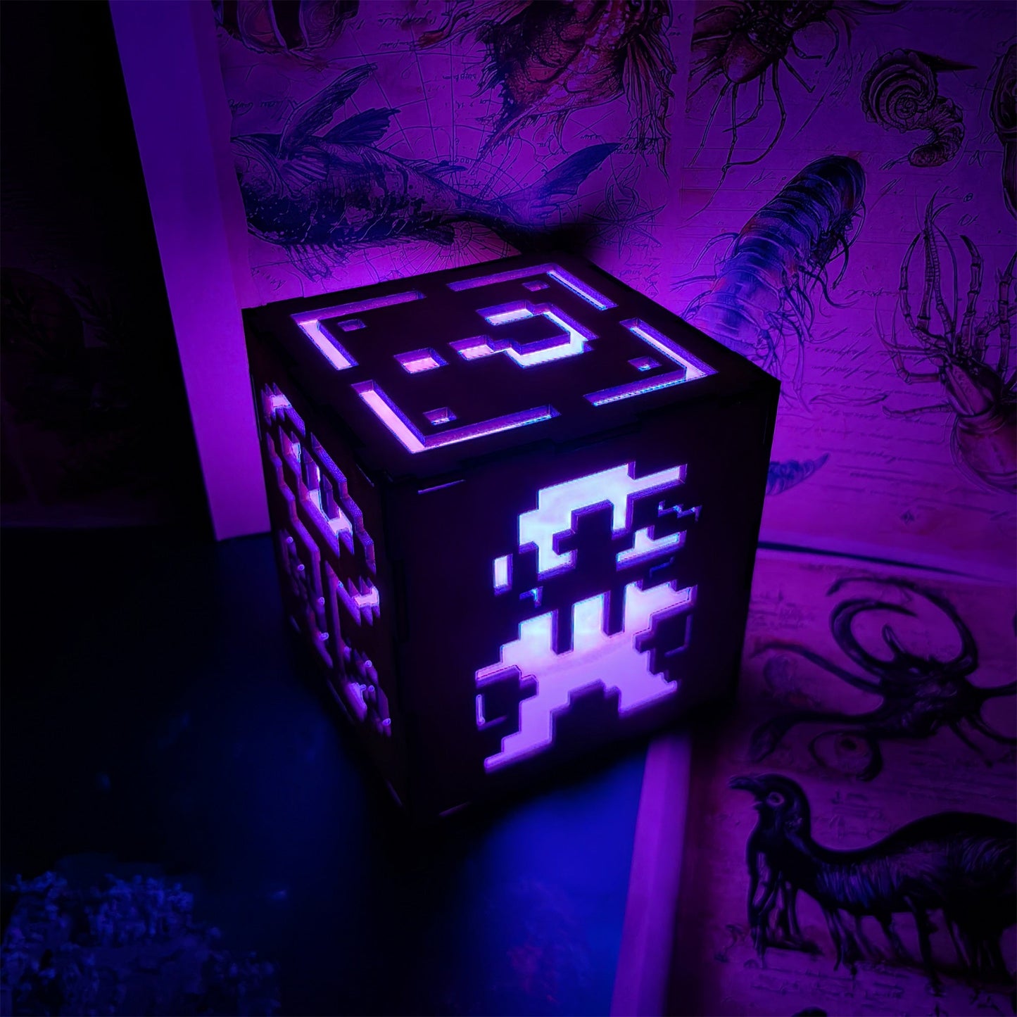 Classical Game Fire Flower Inspired Night Light Room Decor
