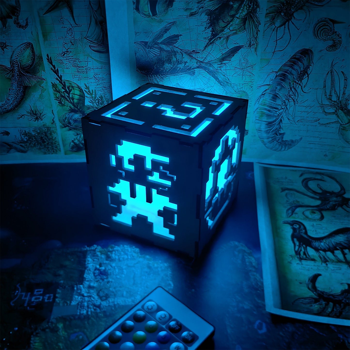 Classical Game Fire Flower Inspired Night Light Room Decor