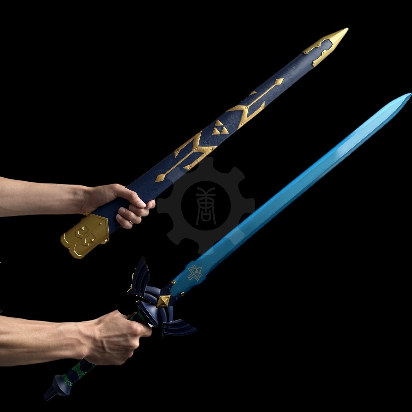 Link Master Sword Blue Blade Metal Replica Cosplay Prop