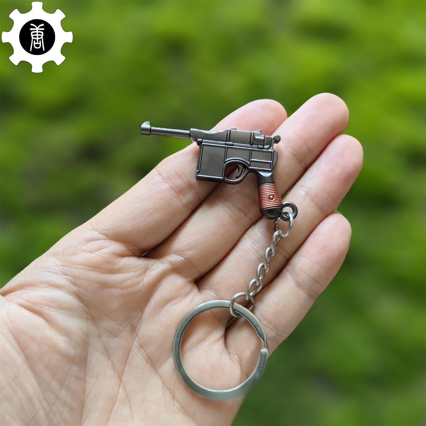 12 In 1 Metal World Famous Pistol Revolver Gun Keychain
