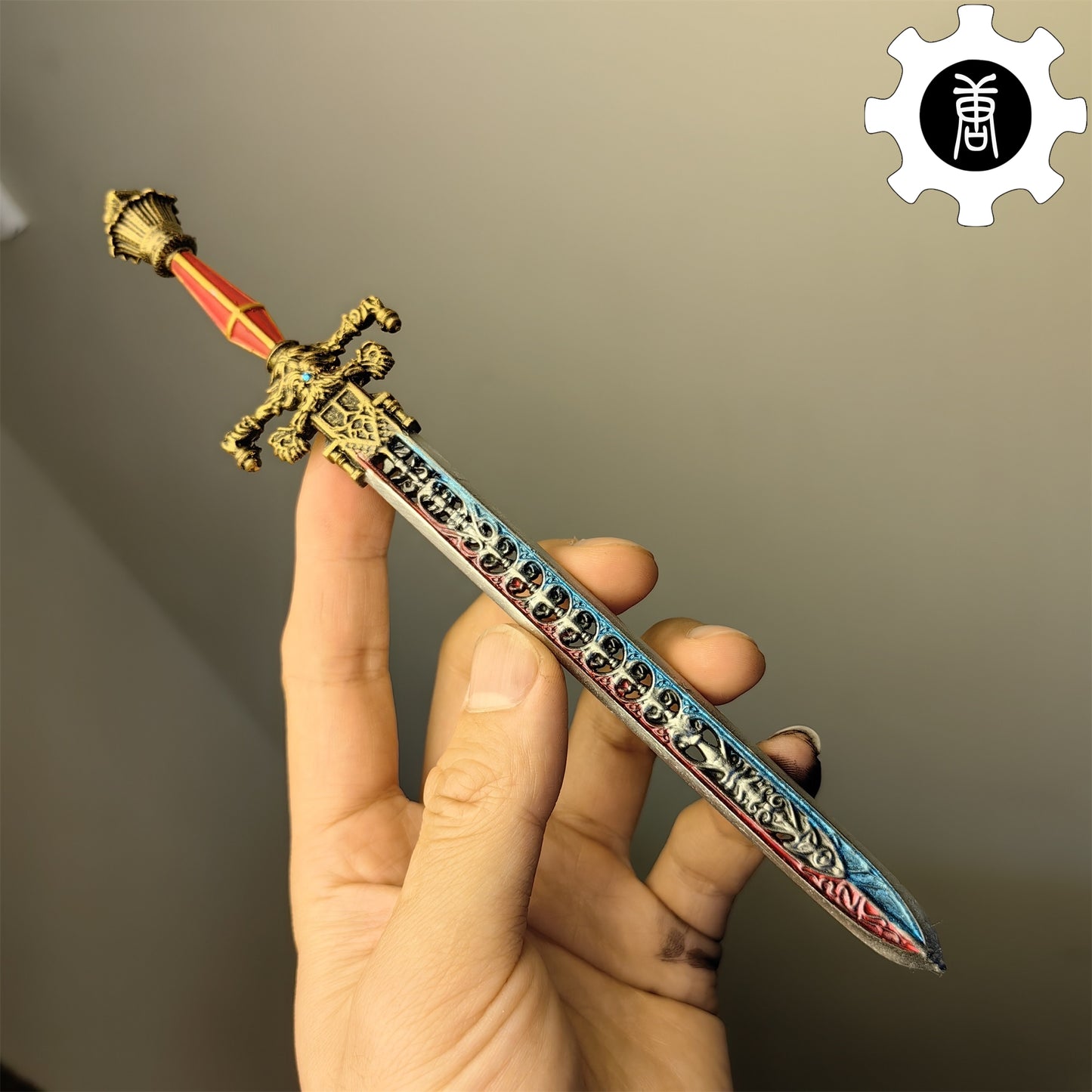 3D Printed 1: 6 Scale Sword Of Night And Flame