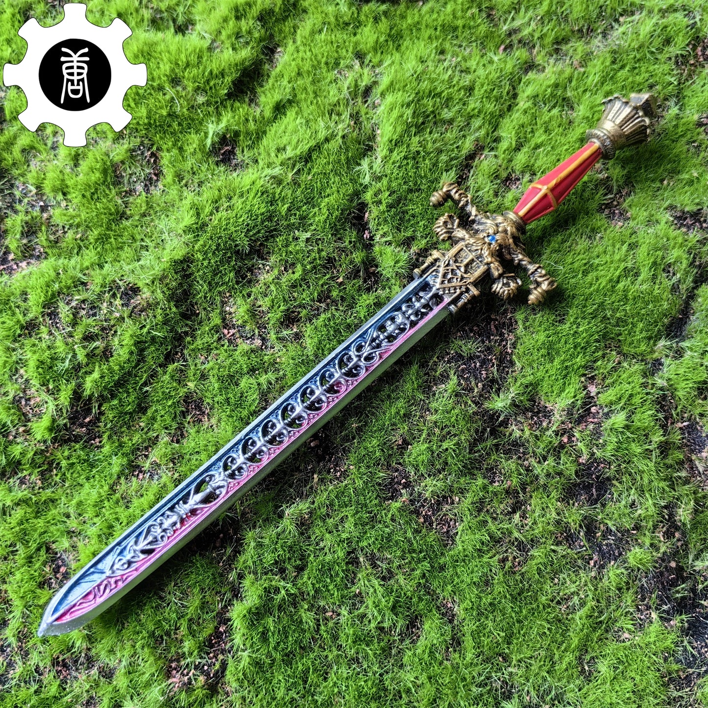 3D Printed 1: 6 Scale Sword Of Night And Flame