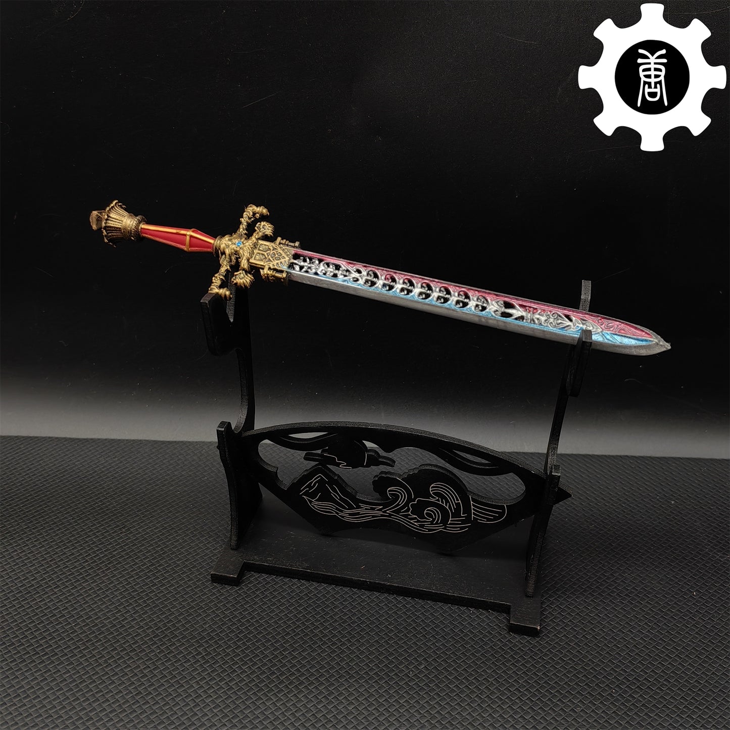 3D Printed 1: 6 Scale Sword Of Night And Flame