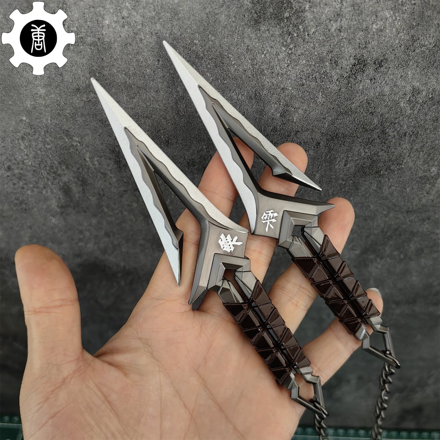 Metal Kuronami No Yaiba Melee Props A Pair USA Stock