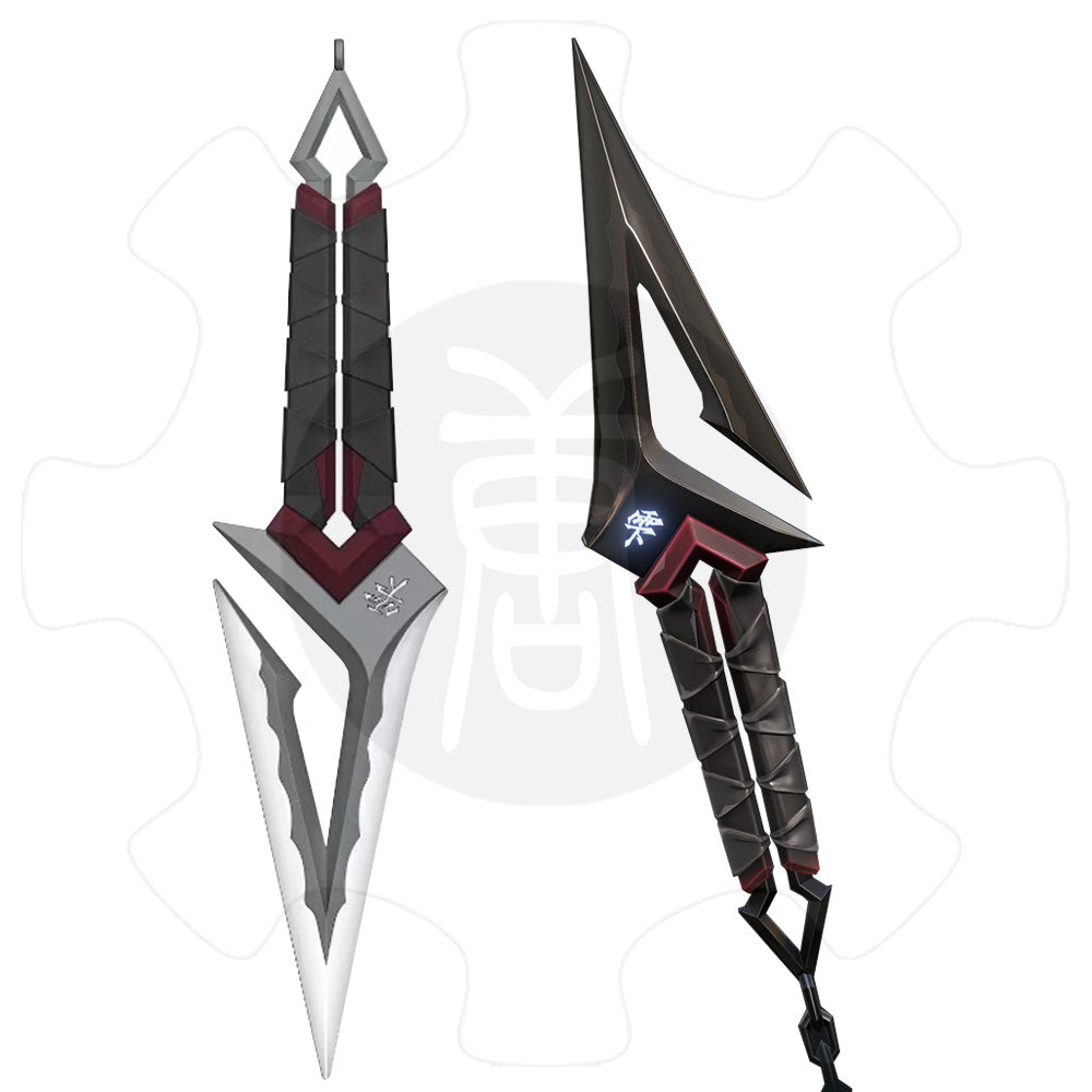 Metal Kuronami no Yaiba Life Size Kuronami Kunai Knife Most Accurate Replica