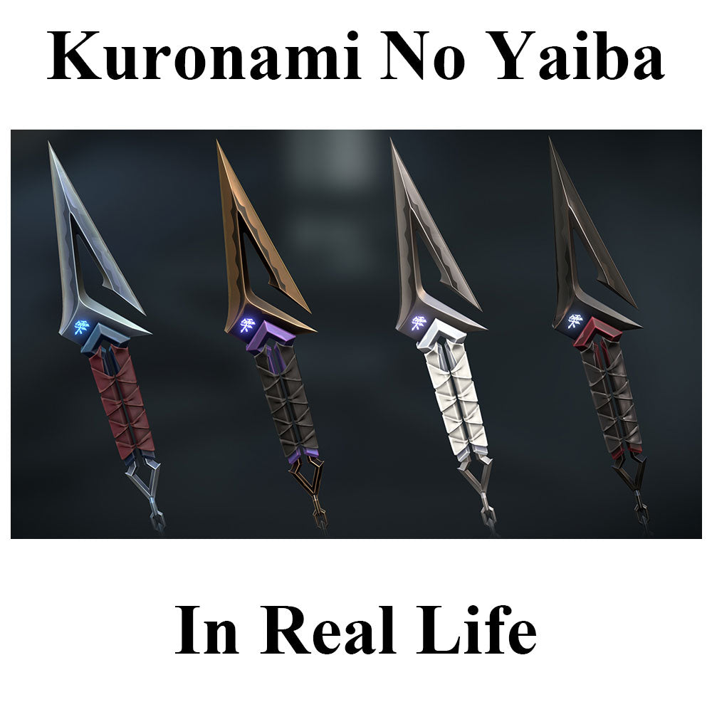 Metal Kuronami no Yaiba Life Size Kuronami Kunai Knife Most Accurate Replica
