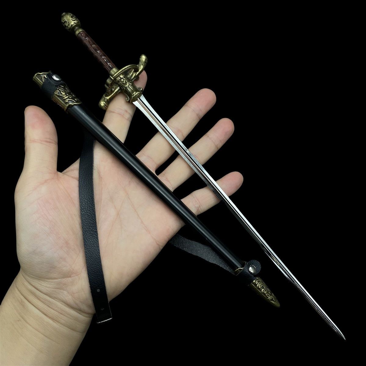 12 in 1 Ultimate Middle Ages Swords Miniature Craft For Display