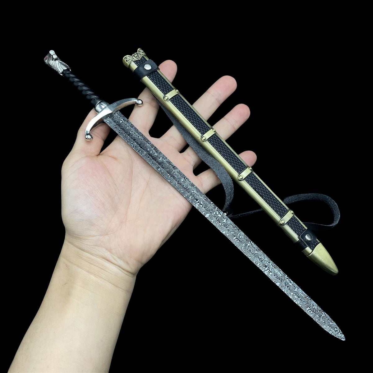 12 in 1 Ultimate Middle Ages Swords Miniature Craft For Display