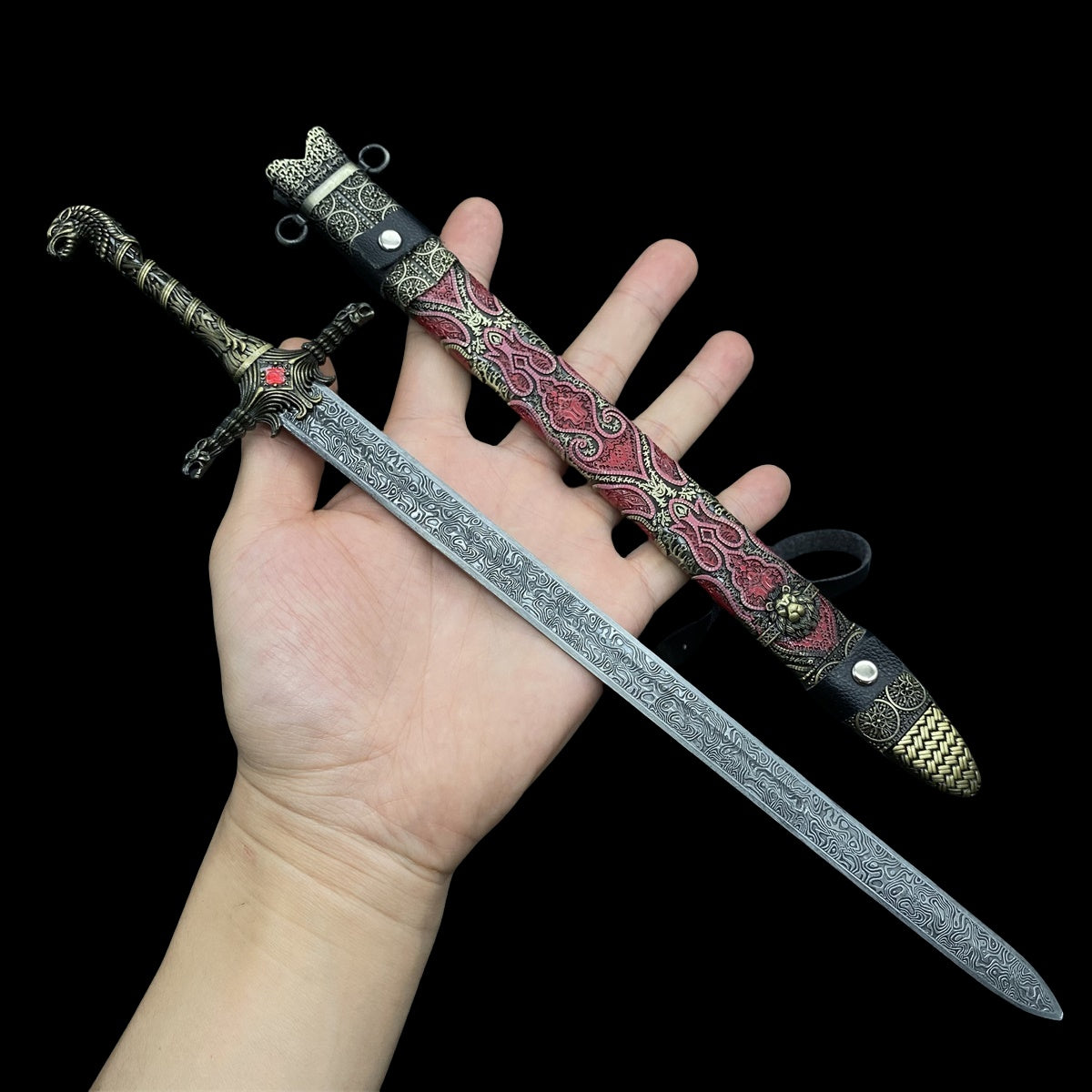 12 in 1 Ultimate Middle Ages Swords Miniature Craft For Display