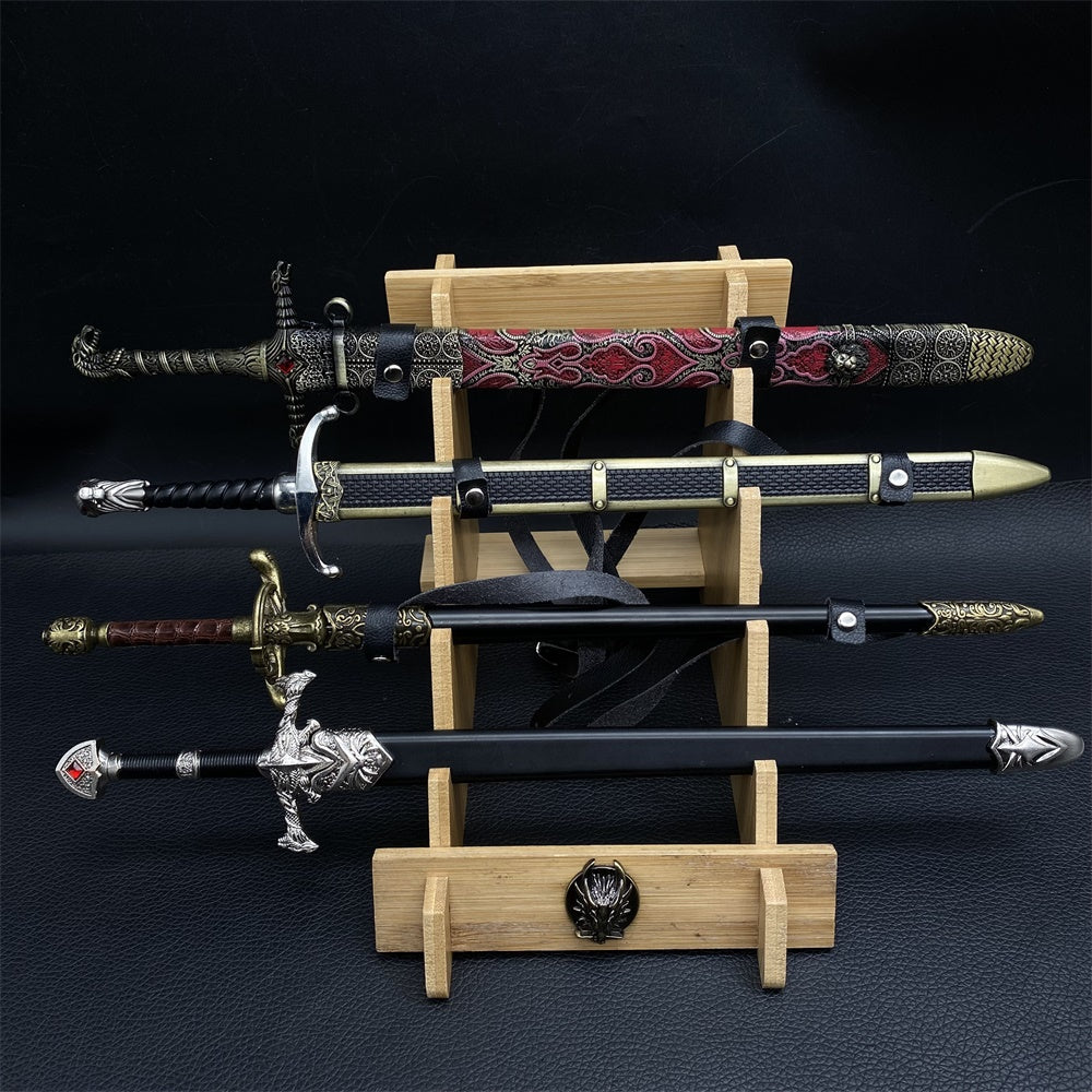 12 in 1 Ultimate Middle Ages Swords Miniature Craft For Display