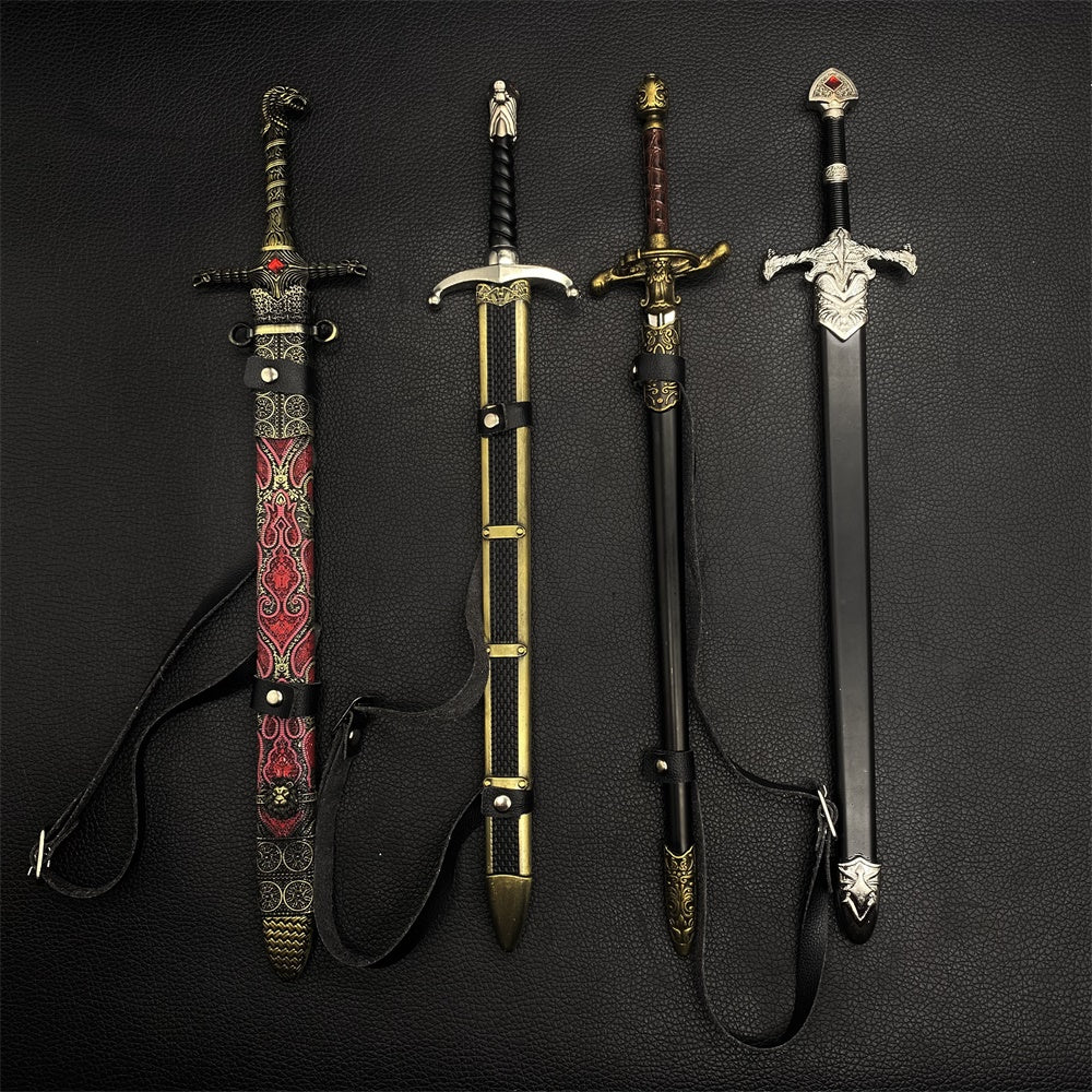 12 in 1 Ultimate Middle Ages Swords Miniature Craft For Display