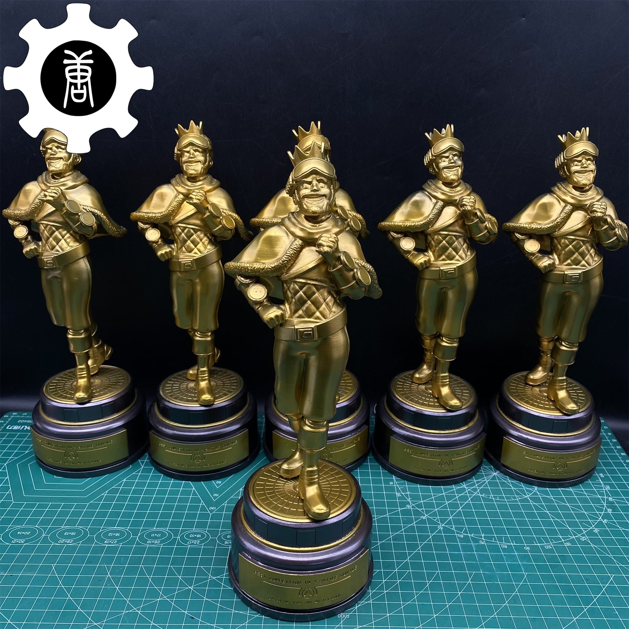 Mirage Heirloom Shiny Gold-plating Trophy Replica 3D Printed
