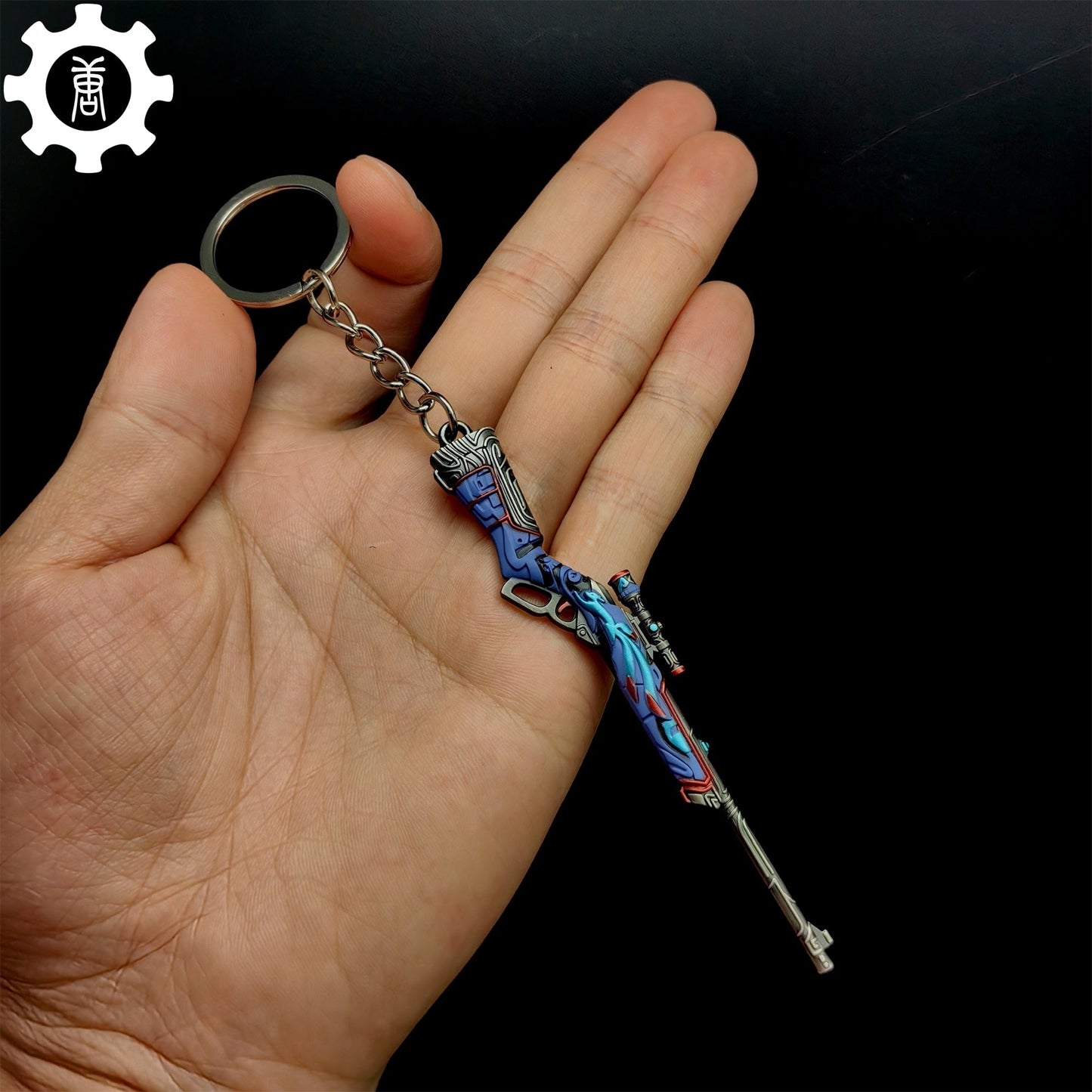 Hot Game Moondash Marshal Gun Keychain Metal Pendant