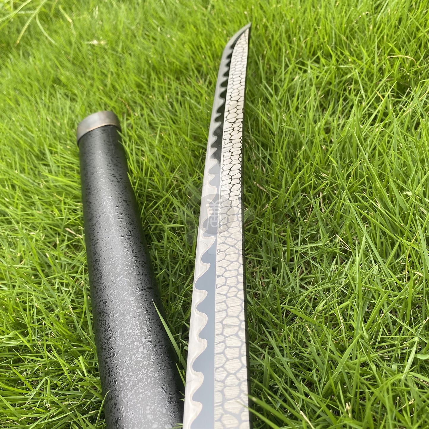 Real-Life Carbon Steel Moonveil Katana Replica