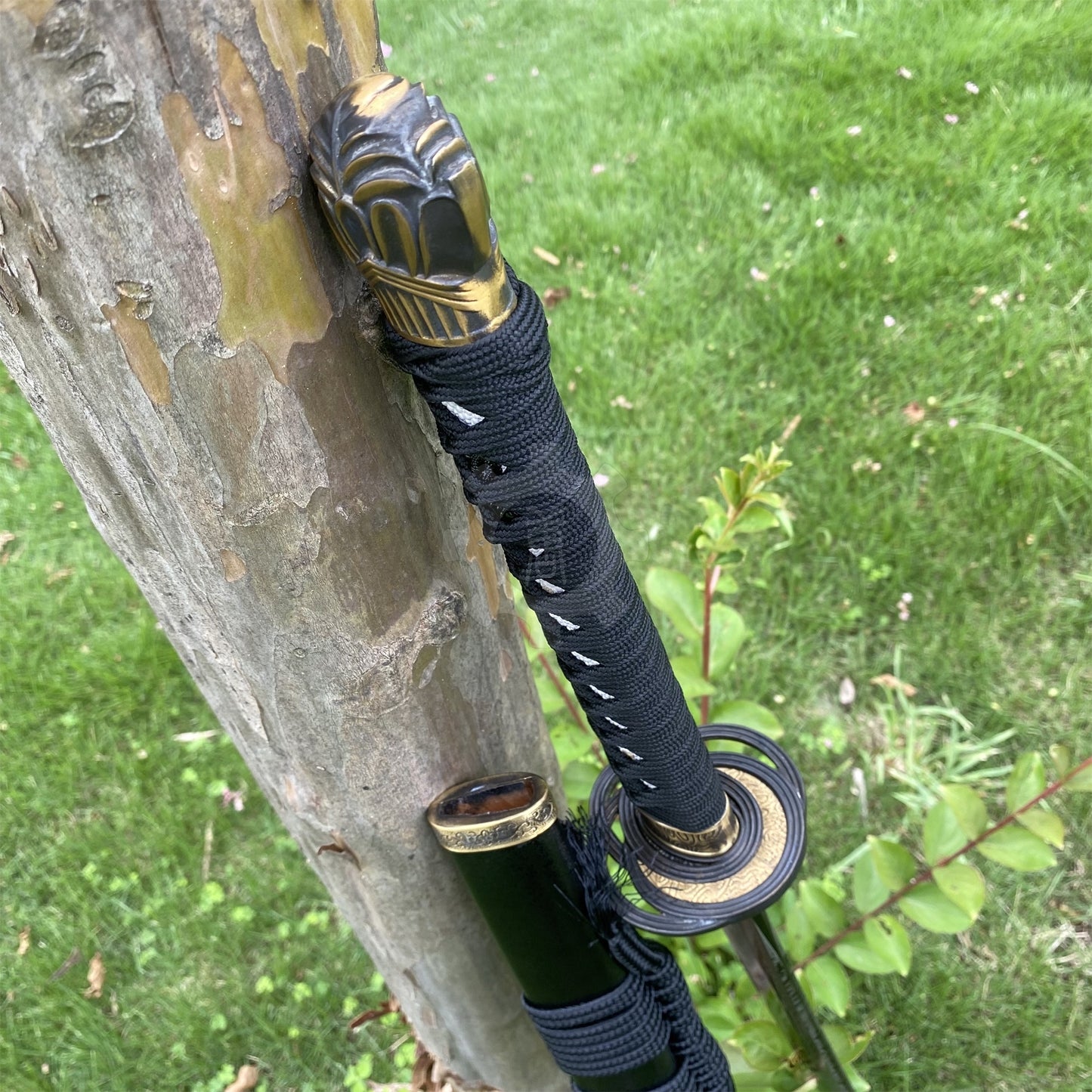 Real-Life Carbon Steel Moonveil Katana Replica