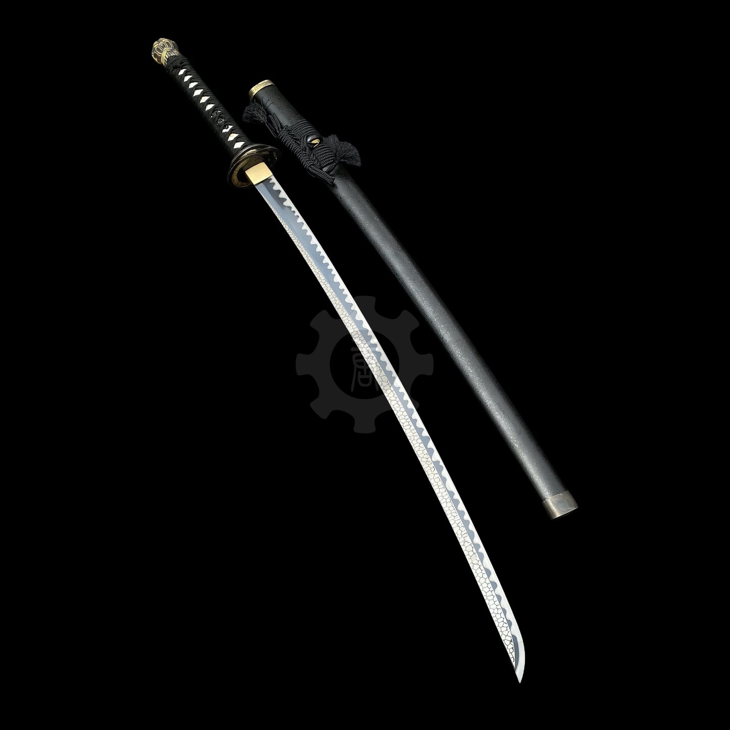 Real-Life Carbon Steel Moonveil Katana Replica