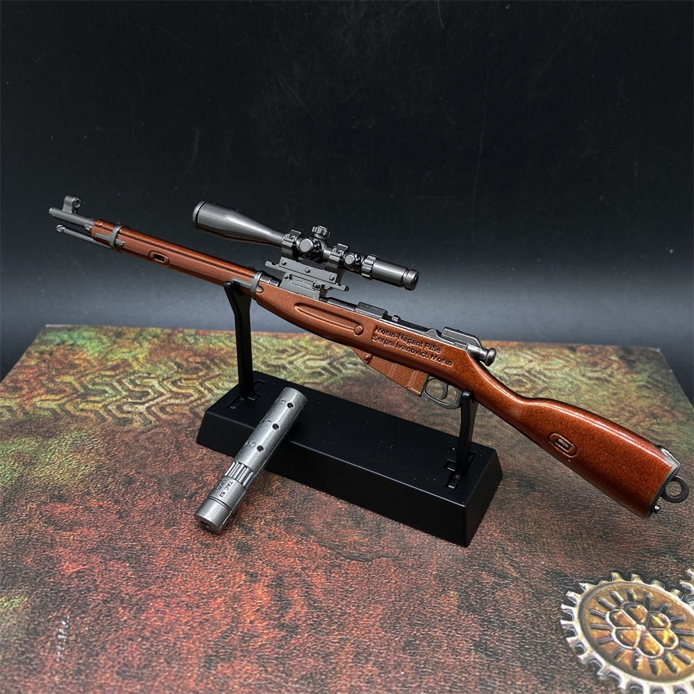 Metal Mosin-Nagant Rifle Miniature Sniper 17CM/6.7"