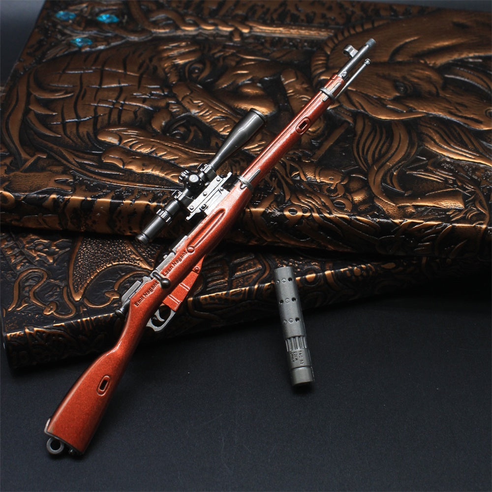 Metal Mosin-Nagant Rifle Miniature Sniper 17CM/6.7"