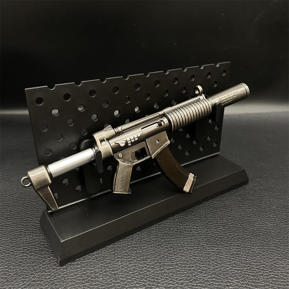 Miniature Metal Suppressed SMG Mp5 SSD 16CM/6.2"