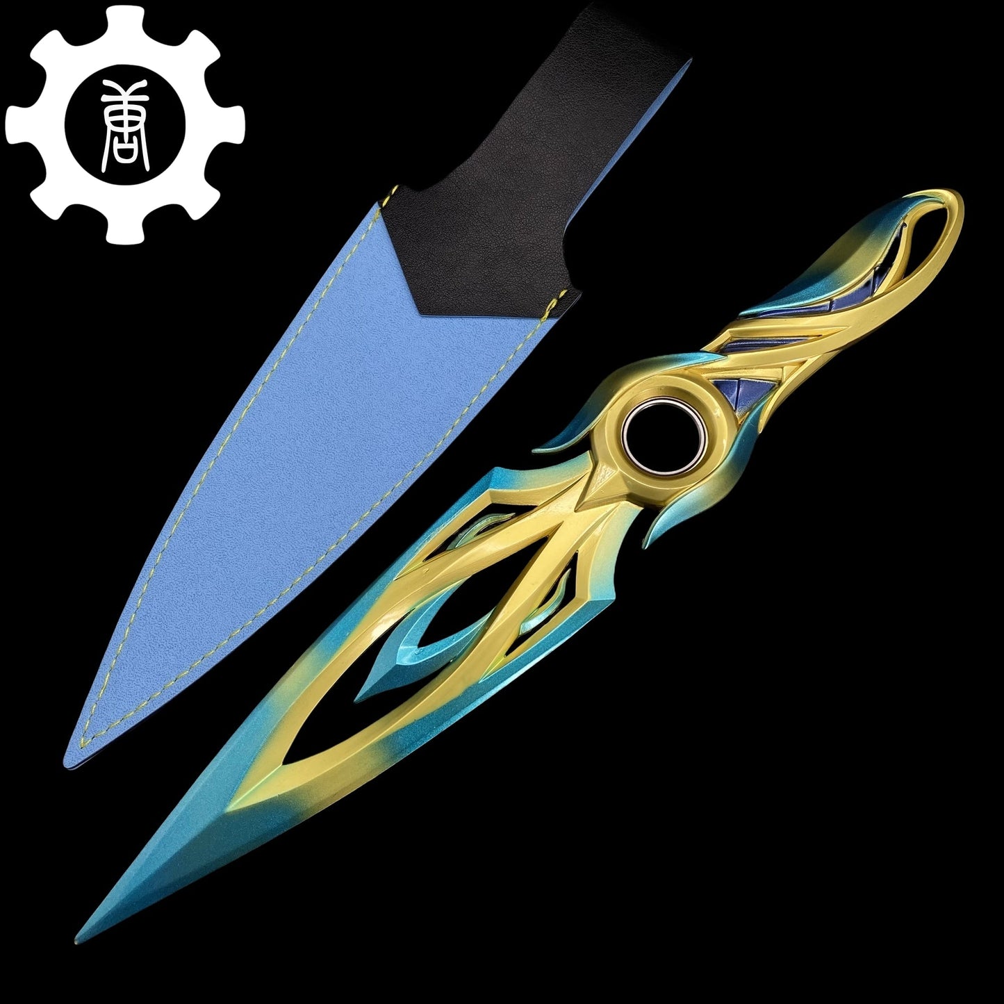 Metal Dull Blade Mystbloom Kunai 11'' Game Prop USA Stock