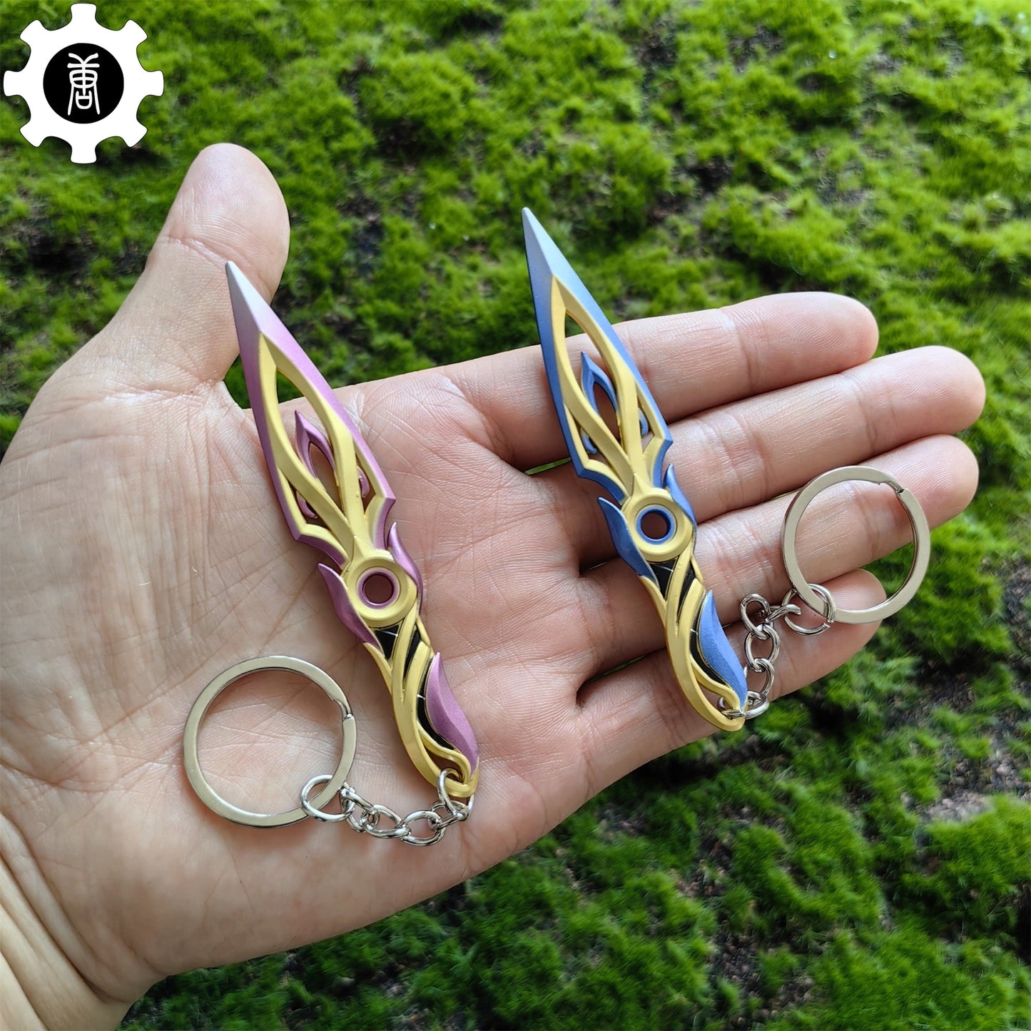 Metal Mystbloom Kunai Tiny Keychain Pendant