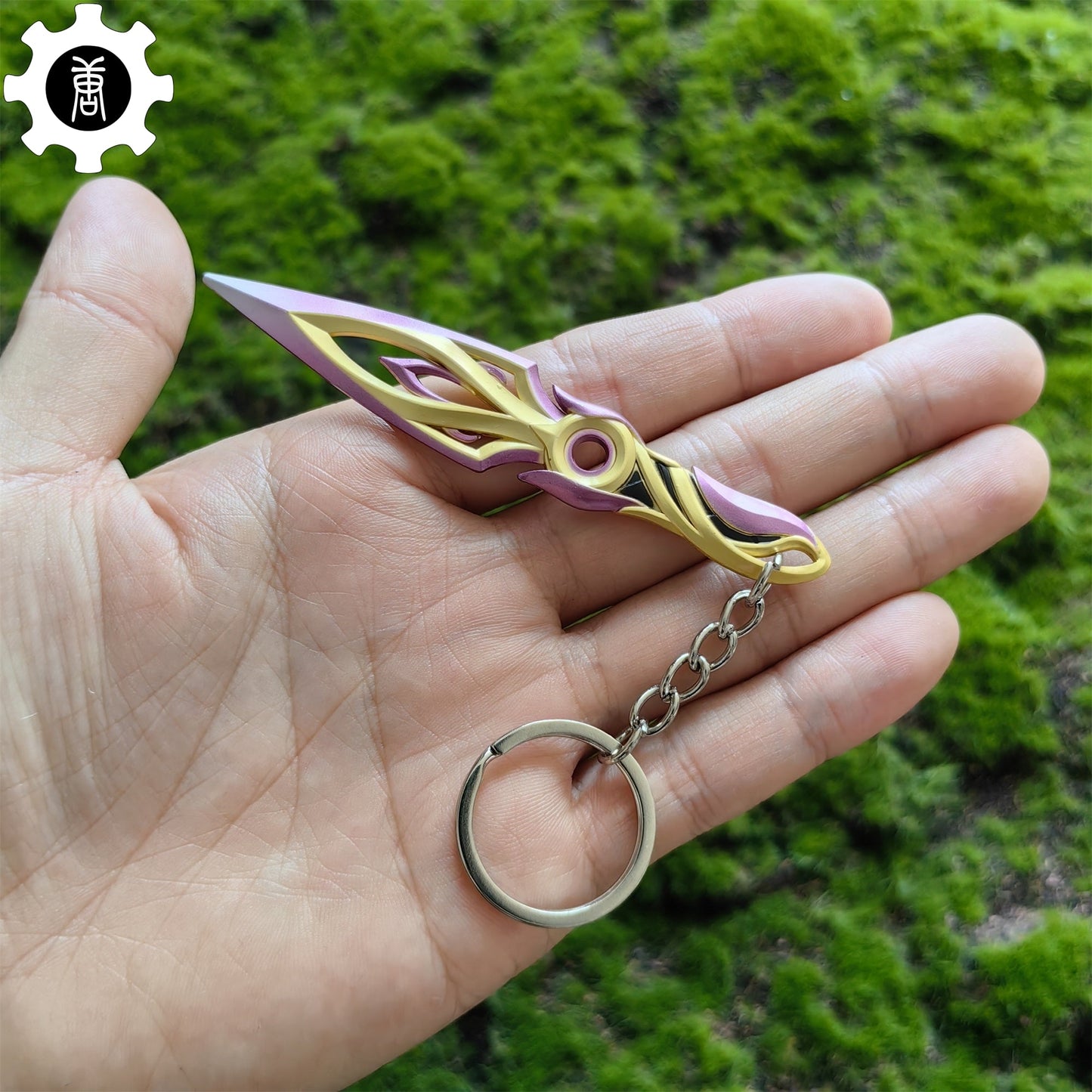 Metal Mystbloom Kunai Tiny Keychain Pendant