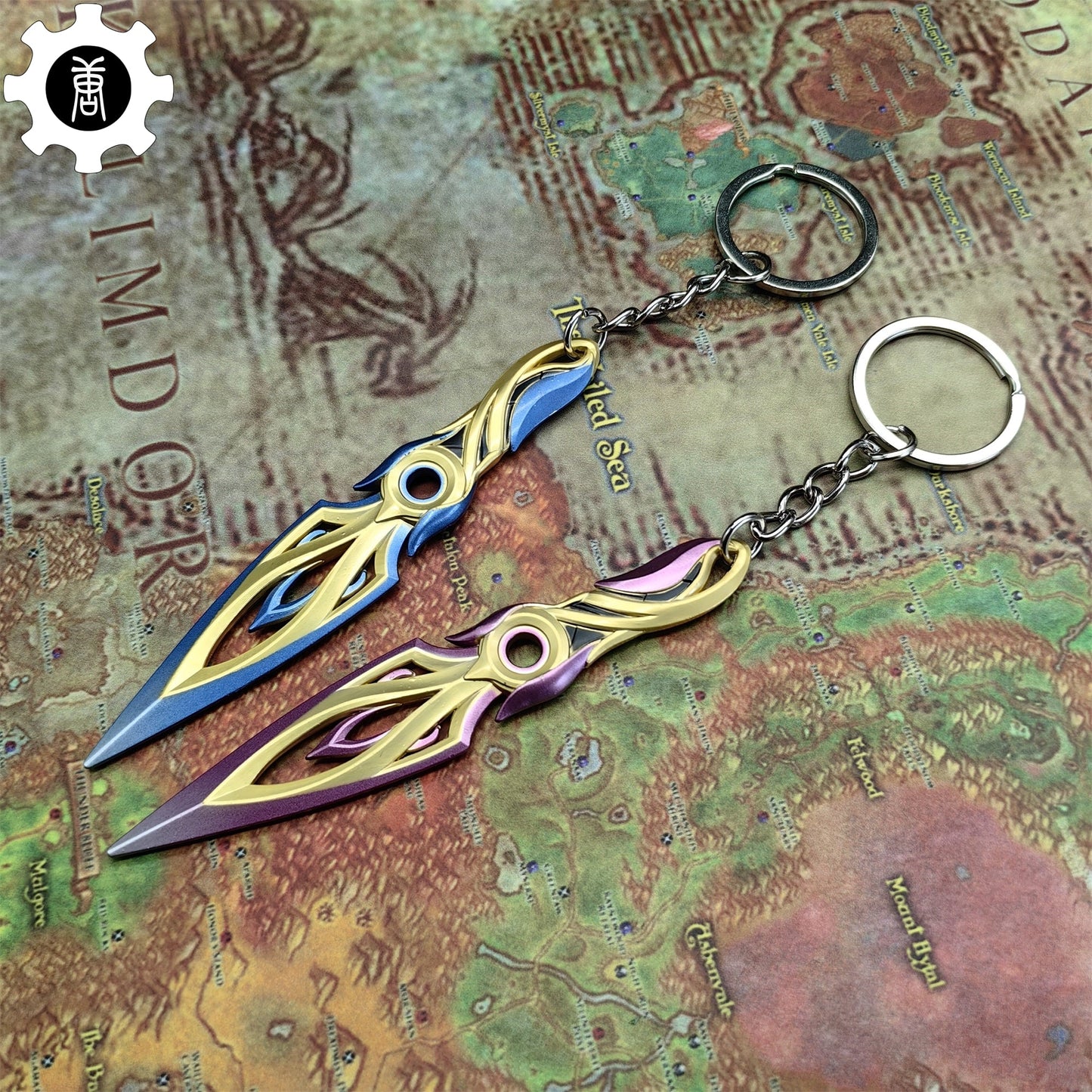 Metal Mystbloom Kunai Tiny Keychain Pendant