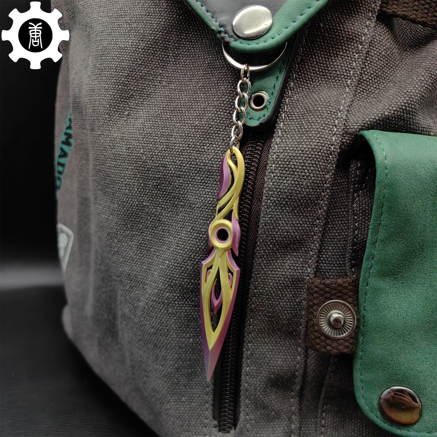 Metal Mystbloom Kunai Tiny Keychain Pendant