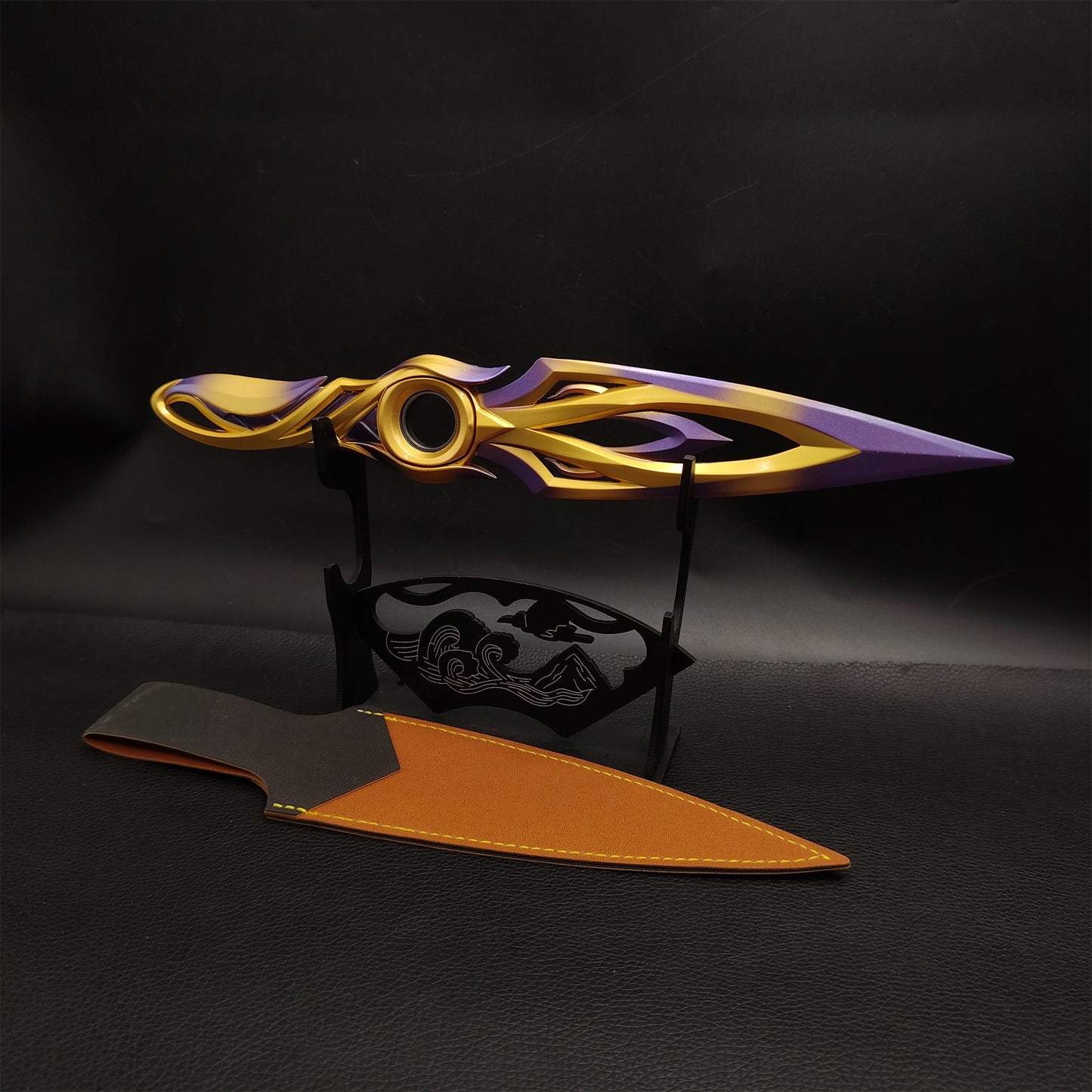 Metal Dull Blade Mystbloom Kunai 11'' Game Prop 3 Colors