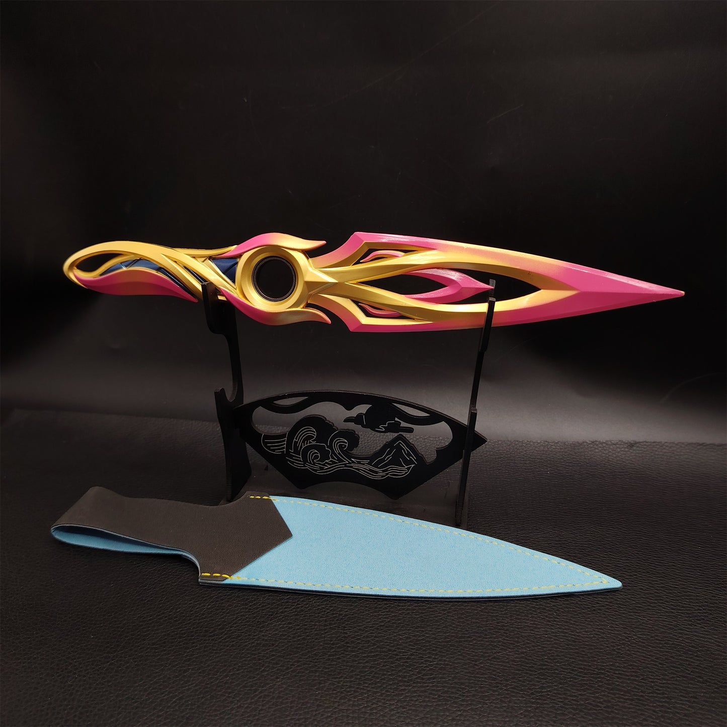 Metal Dull Blade Mystbloom Kunai 11'' Game Prop 3 Colors
