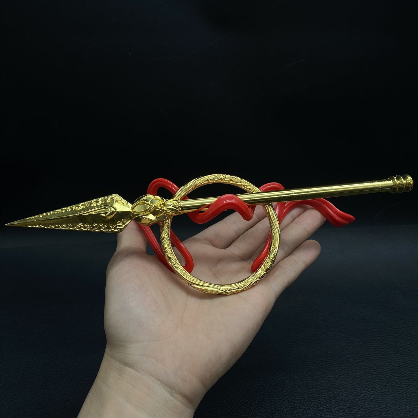 Ne Zha Fire Tipped Spear Universe Ring Red Armillary Sash Replicas