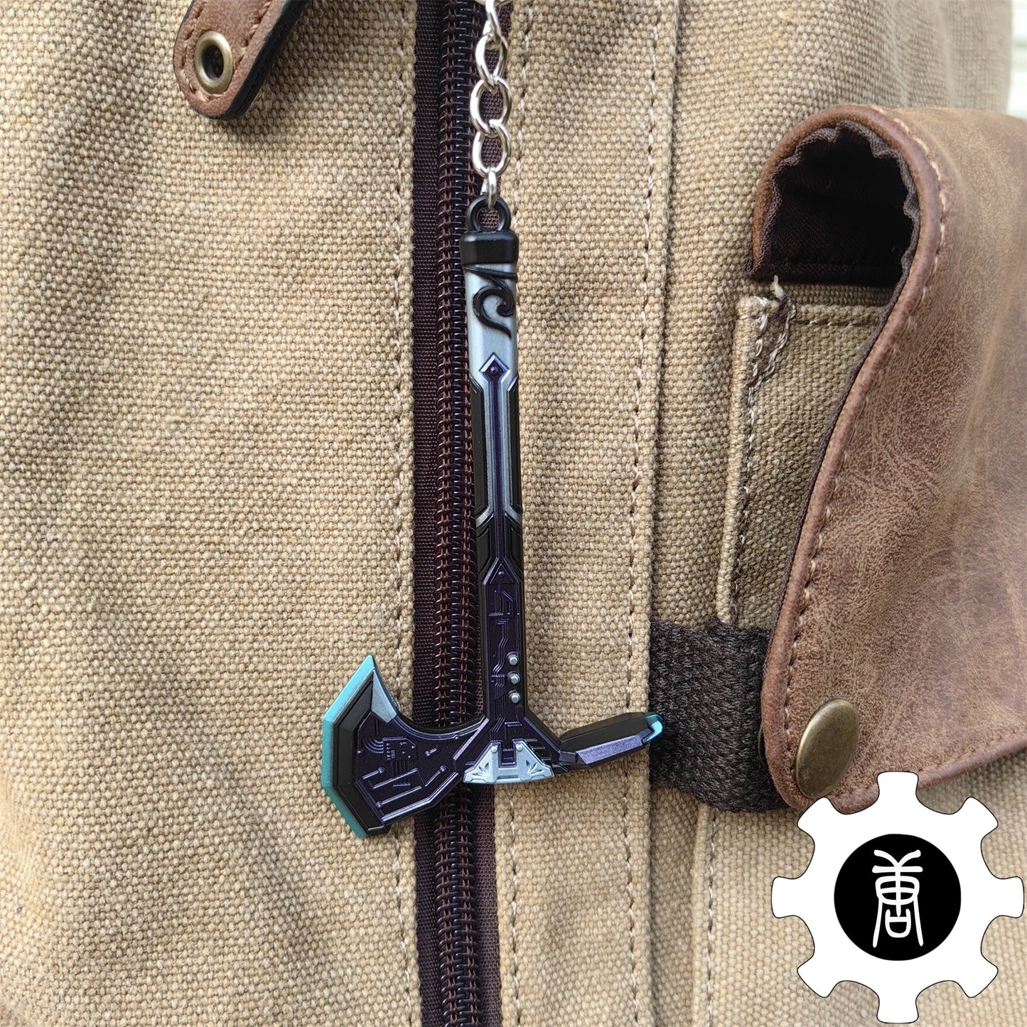 Neo Frontier Axe Keychain Melee Weapon Backpack Pendant