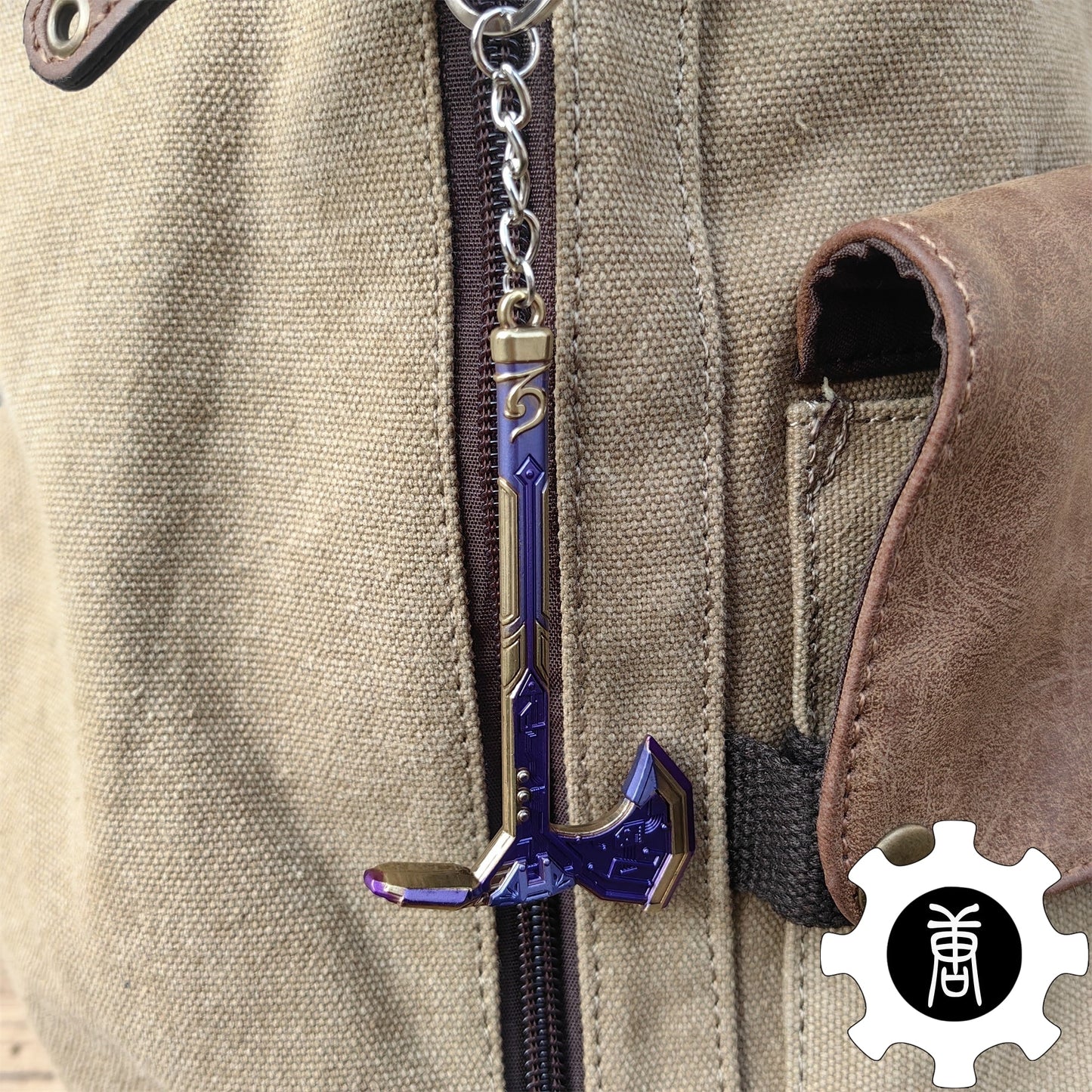 Neo Frontier Axe Keychain Melee Weapon Backpack Pendant