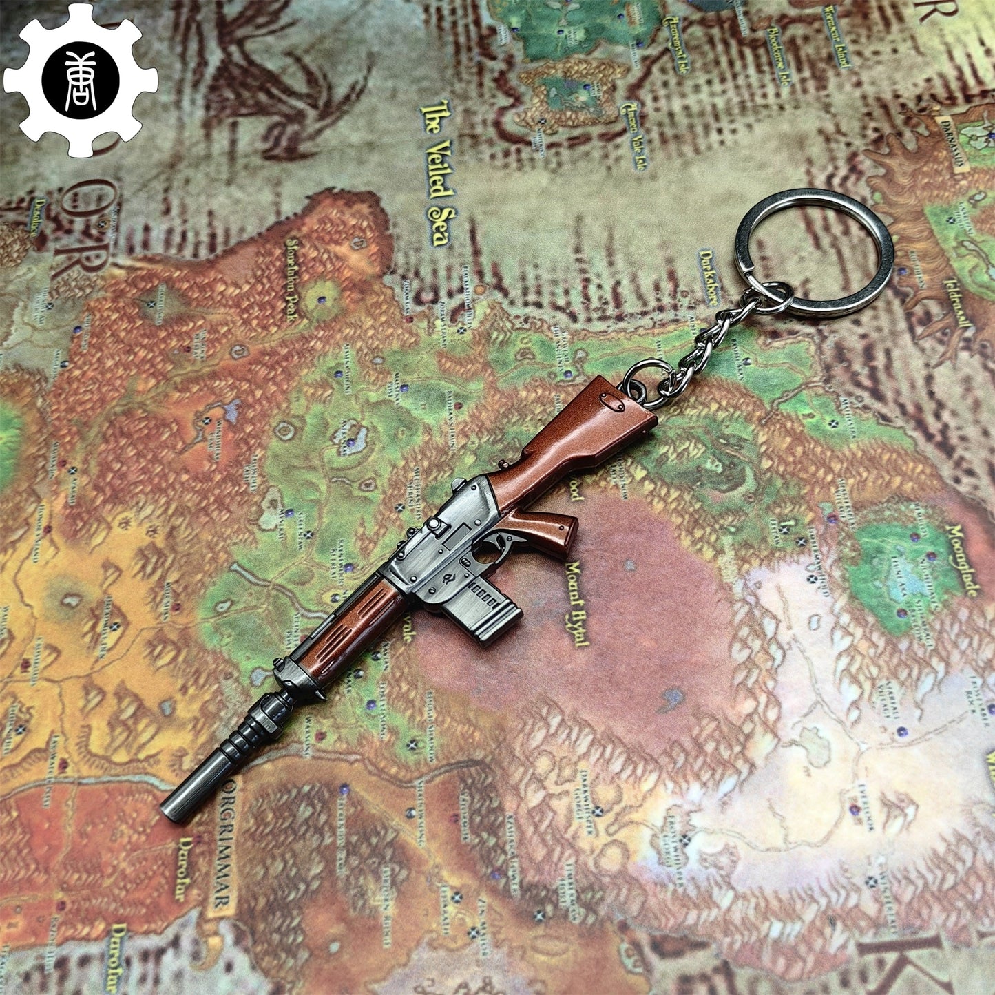 Mini Neo Frontier Phantom Gun Keychain Metal Pendant