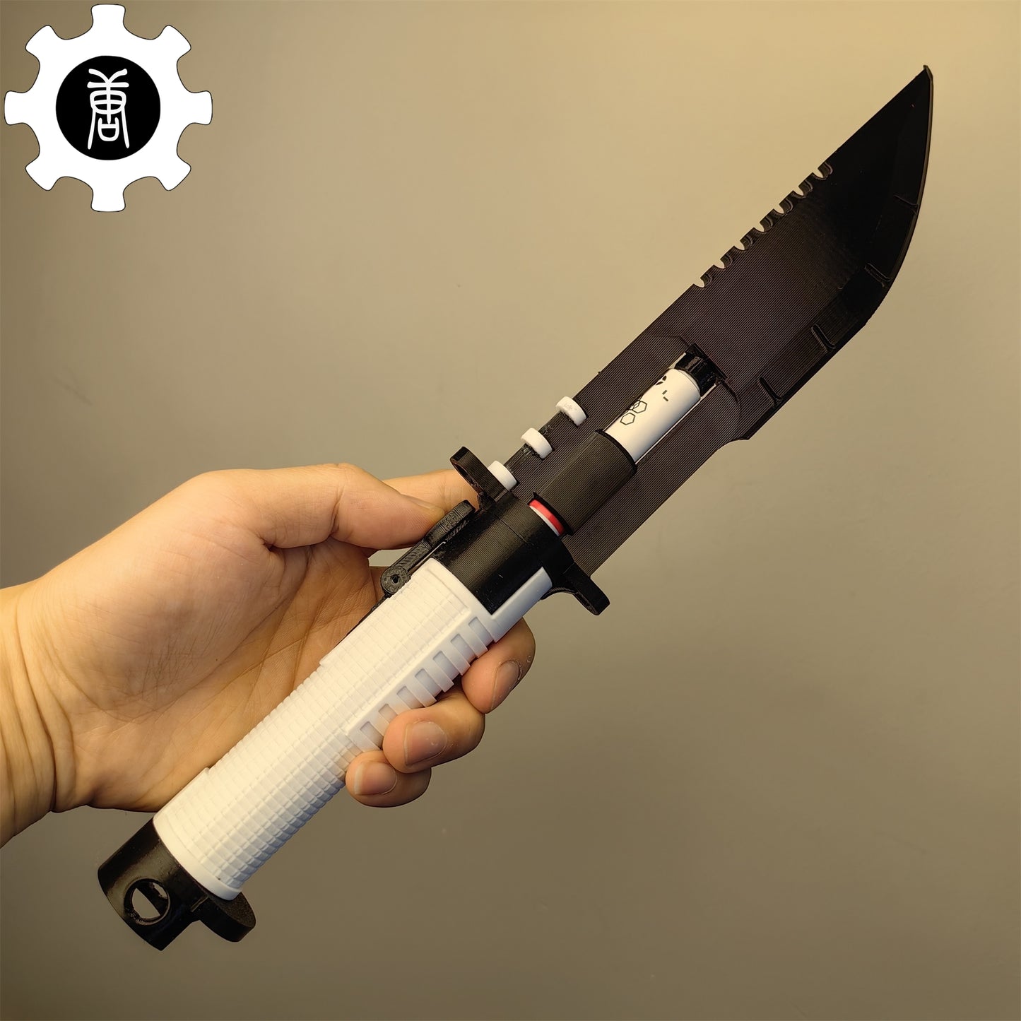 3D Printed Neurotoxin Combat Knife Cosplay Prop