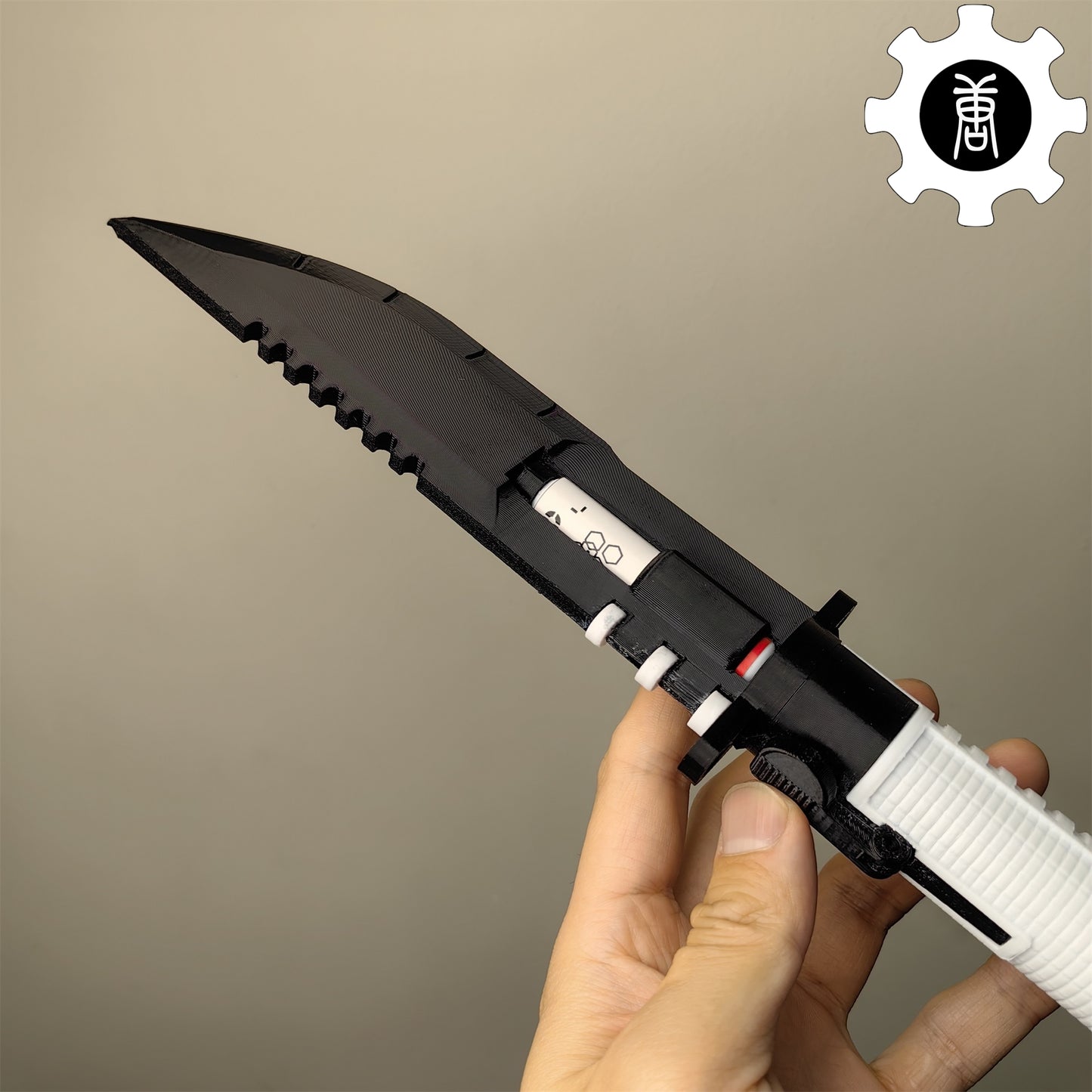 3D Printed Neurotoxin Combat Knife Cosplay Prop
