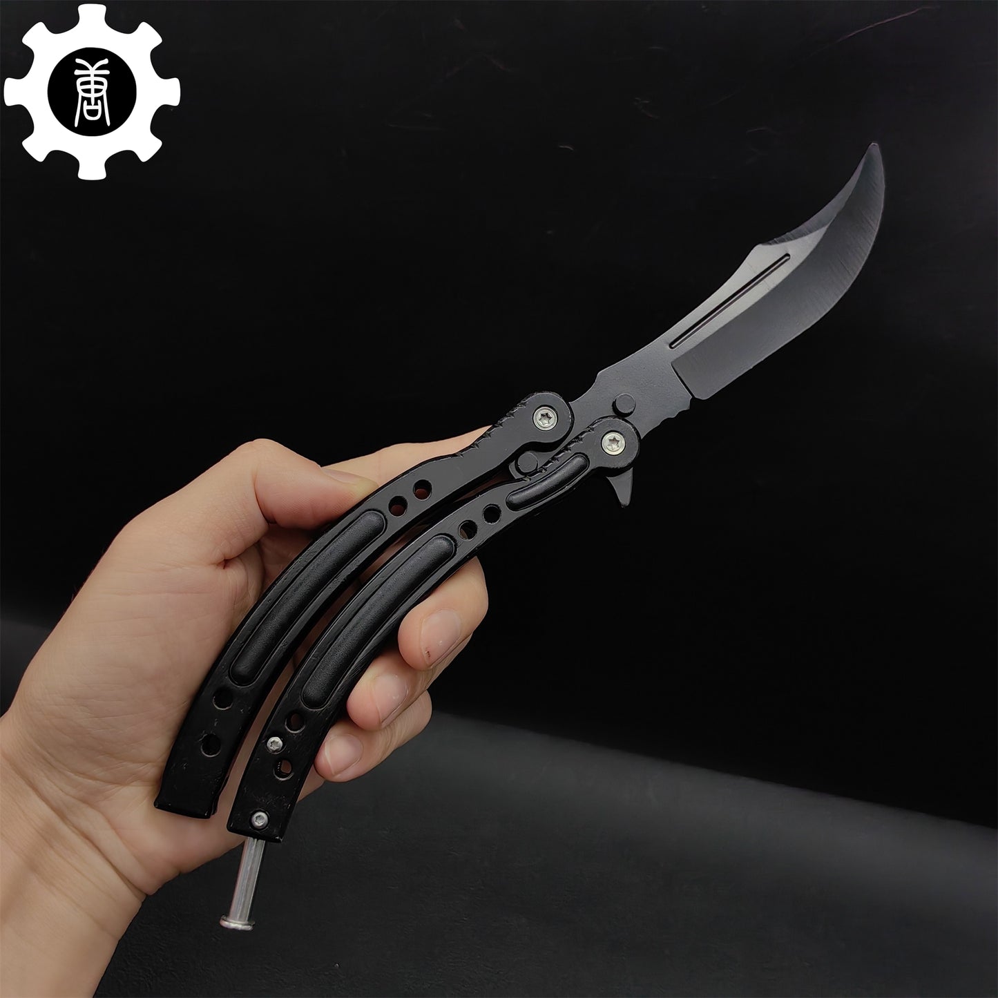 Night Skin Karambit & Balisong Black Weapon Case Blunt Blade Props