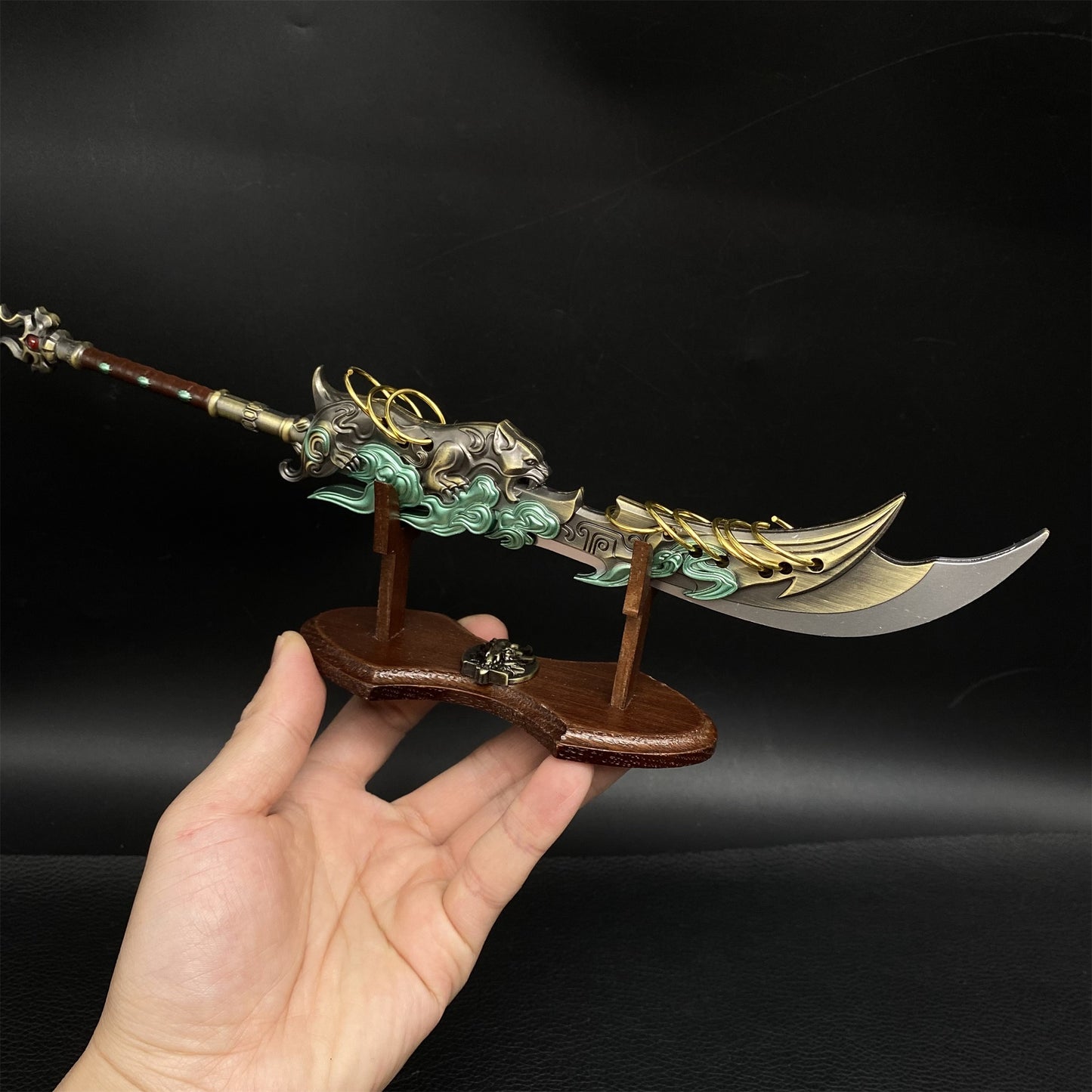 Cold Weapon Zhu Yin Nine-ring Broadsword Metal Replica