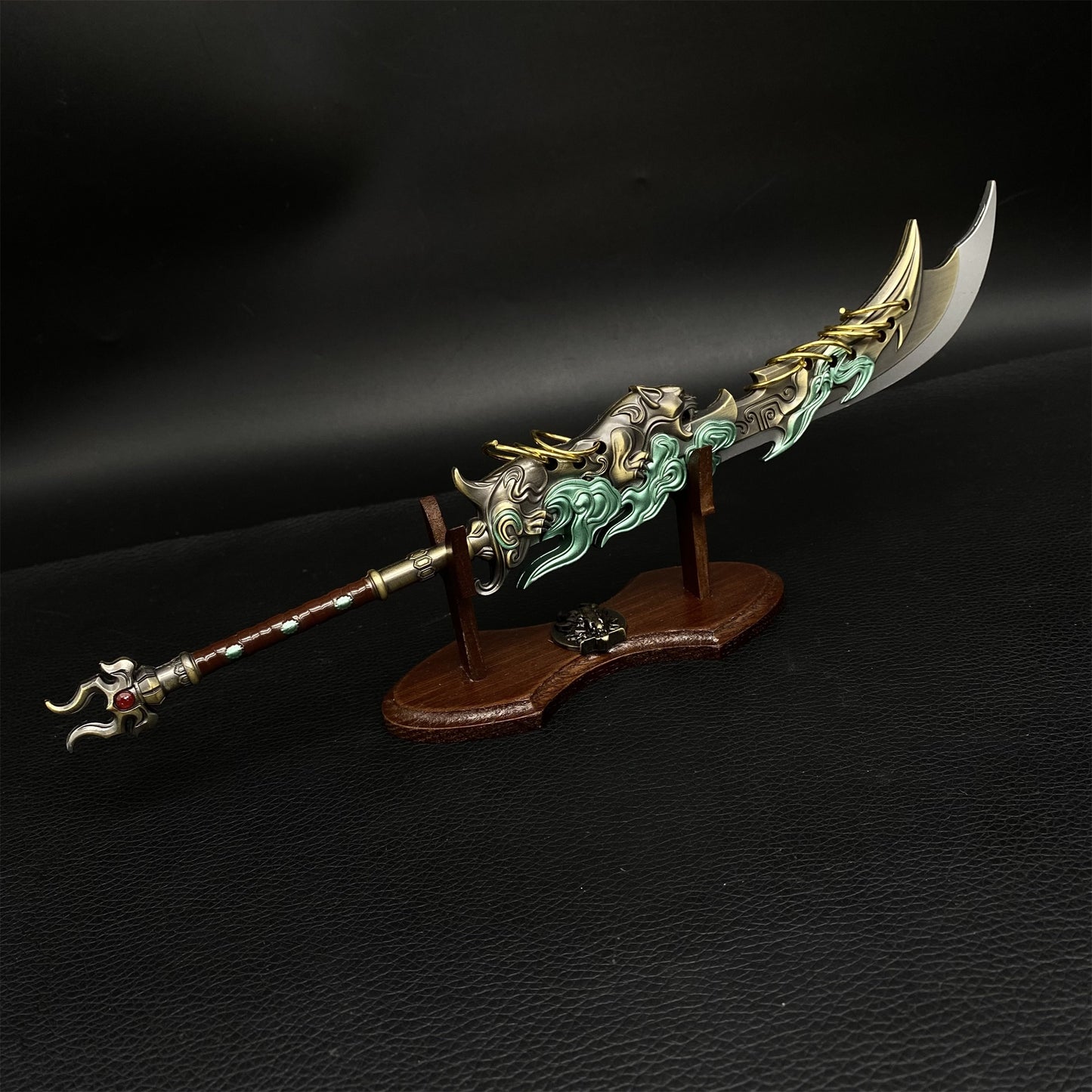 Cold Weapon Zhu Yin Nine-ring Broadsword Metal Replica