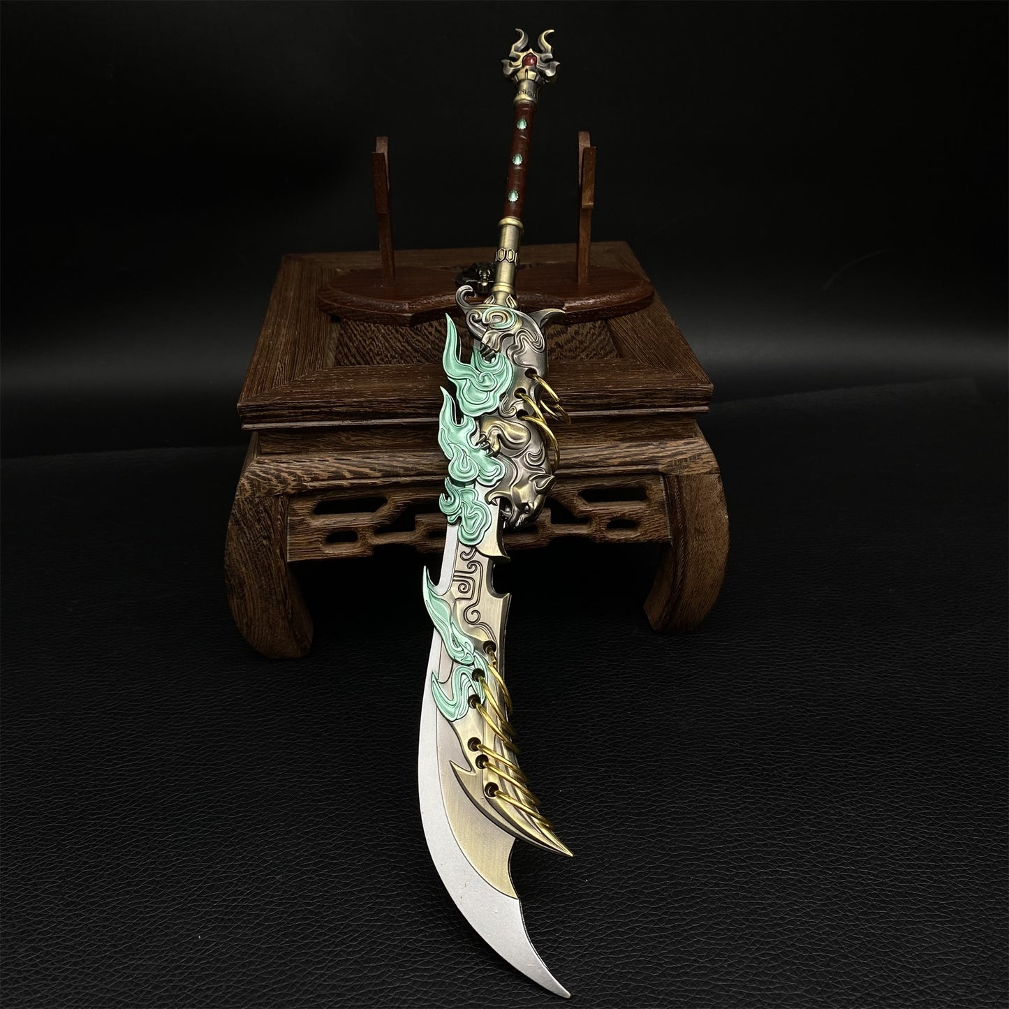 Cold Weapon Zhu Yin Nine-ring Broadsword Metal Replica