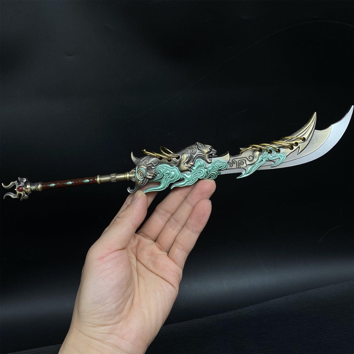 Cold Weapon Zhu Yin Nine-ring Broadsword Metal Replica